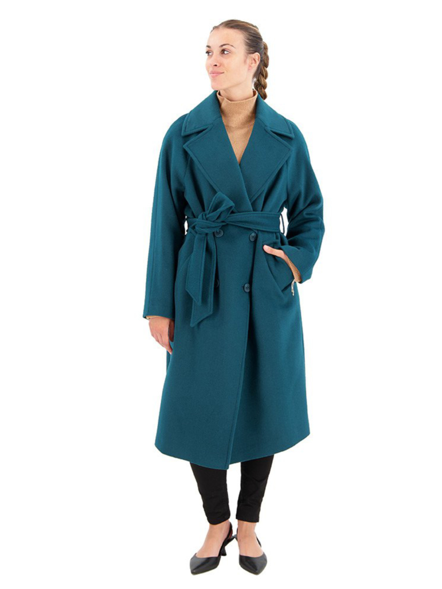 detail Salsa Jeans dámský tmavě zelený kabát