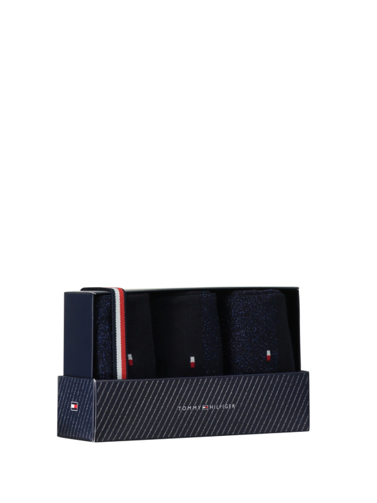 detail Tommy Hilfiger dámské tmavě modré ponožky 3pack