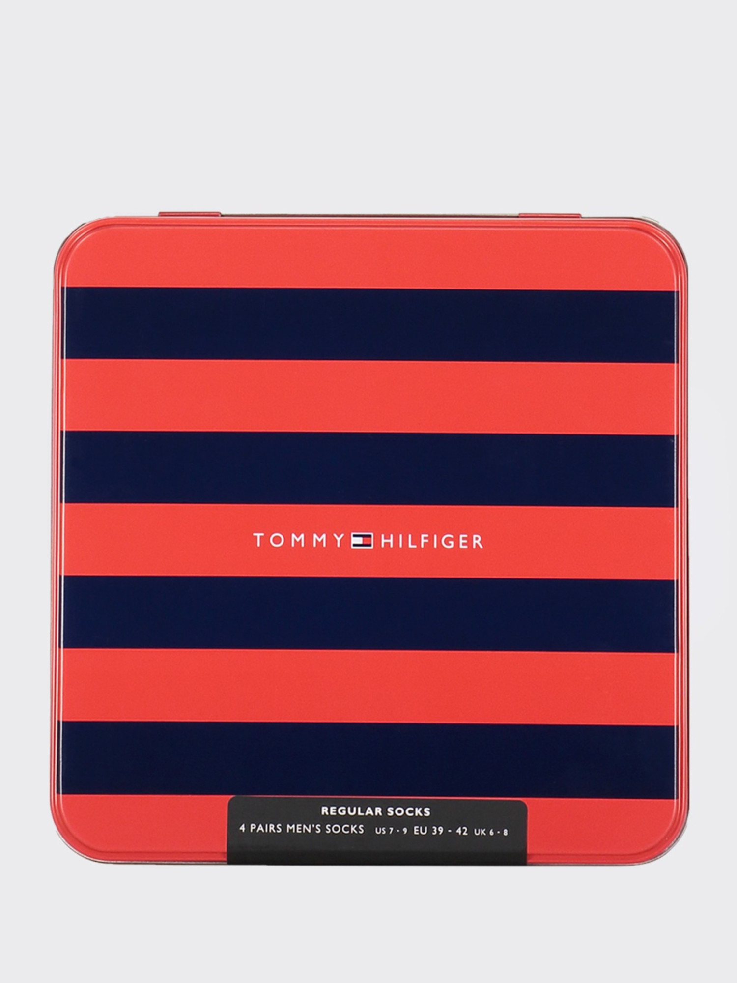 detail Tommy Hilfiger pánské černo šedé ponožky Box 4 pack