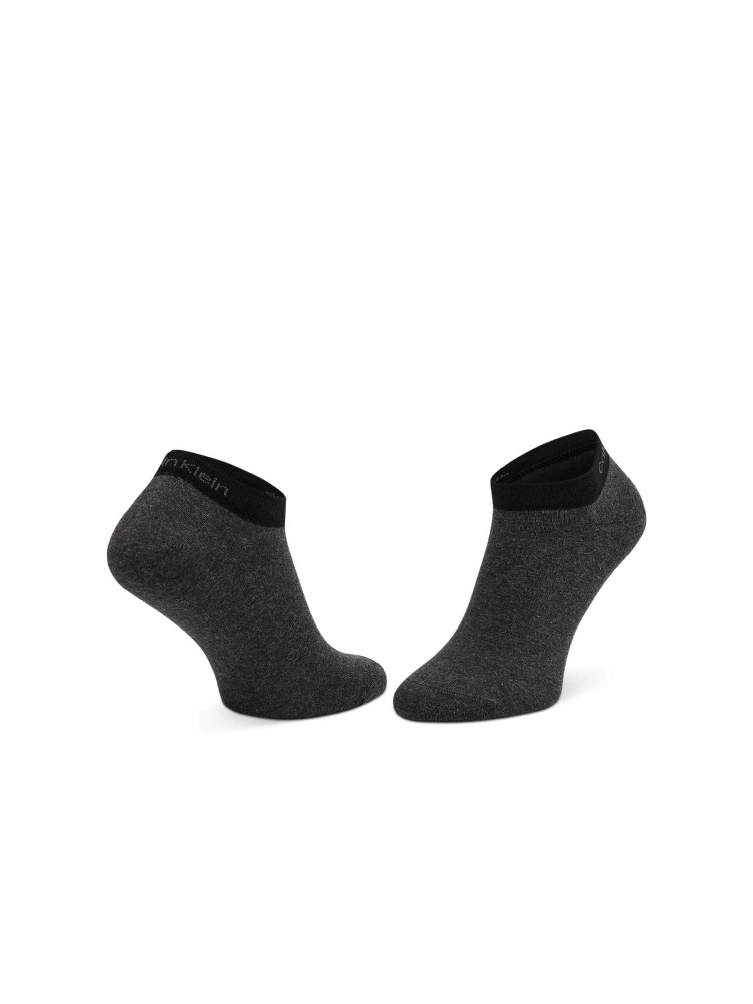 detail Calvin Klein pánské šedé ponožky 2pack