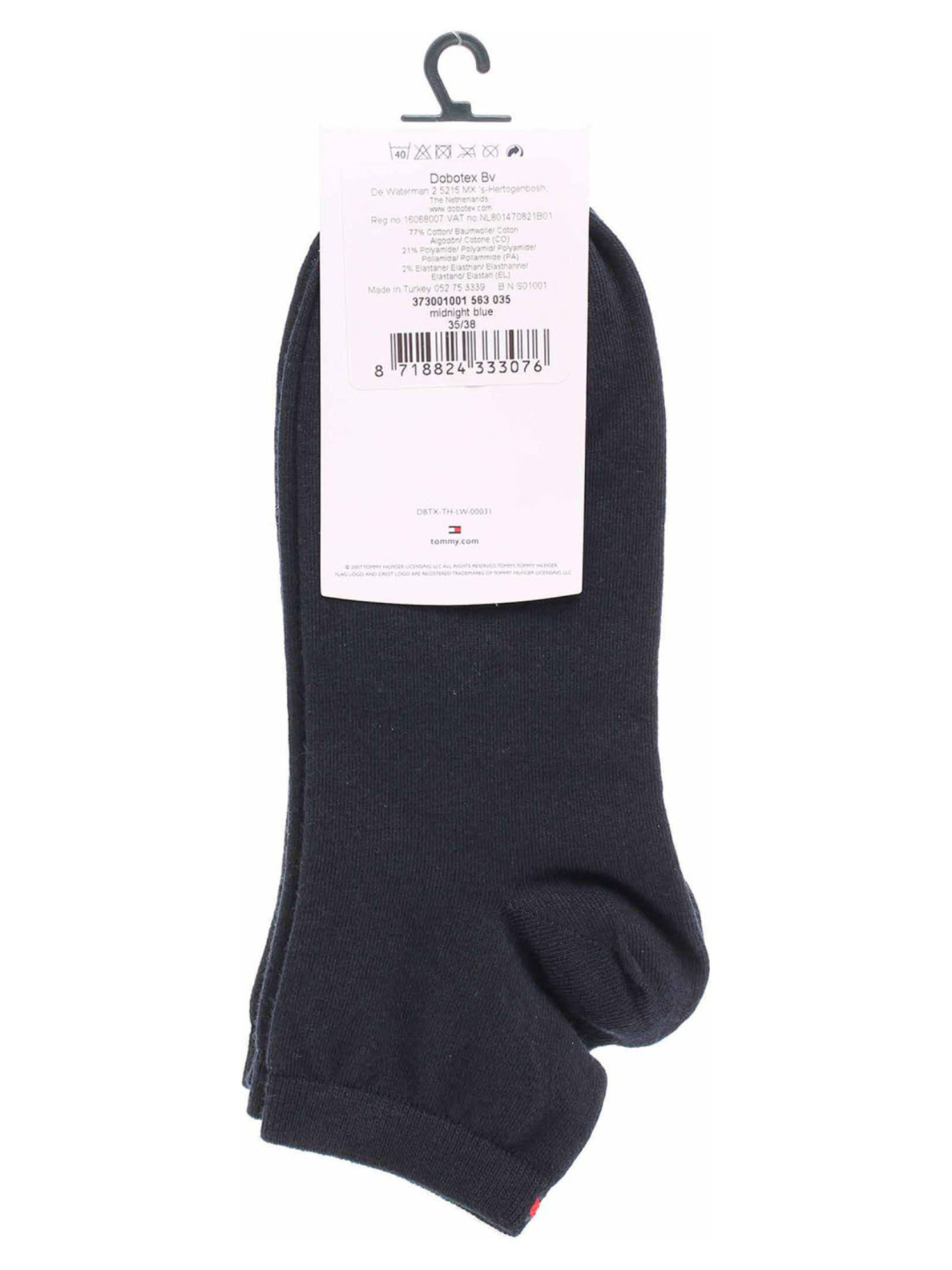 detail Tommy Hilfiger dámské černé ponožky 2pack