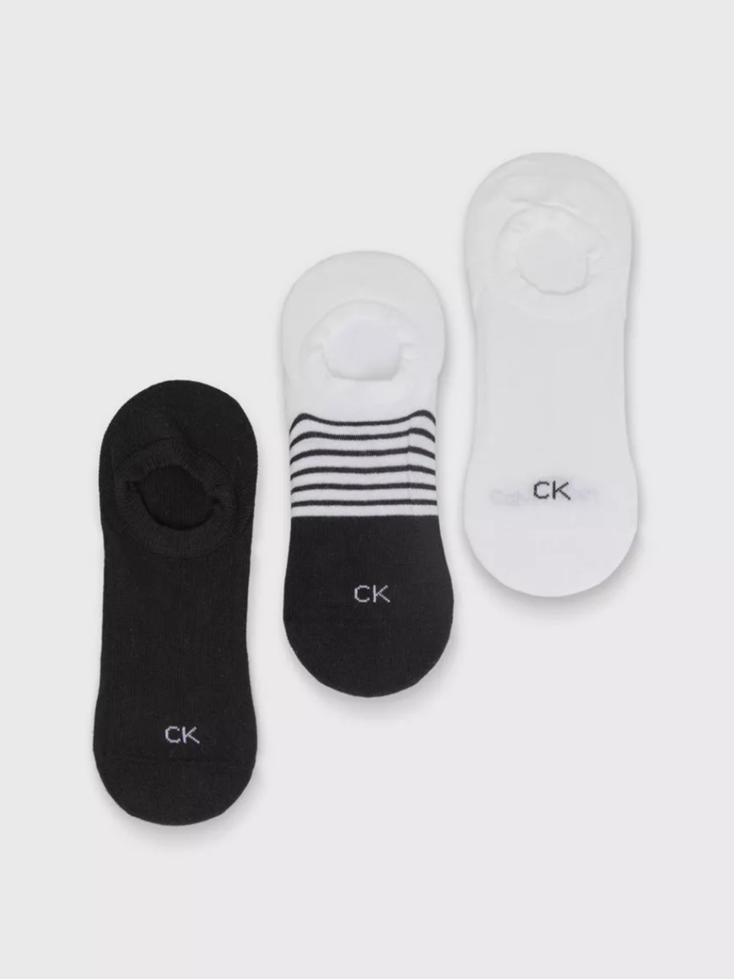 detail Calvin Klein pánské ponožky 3 pack