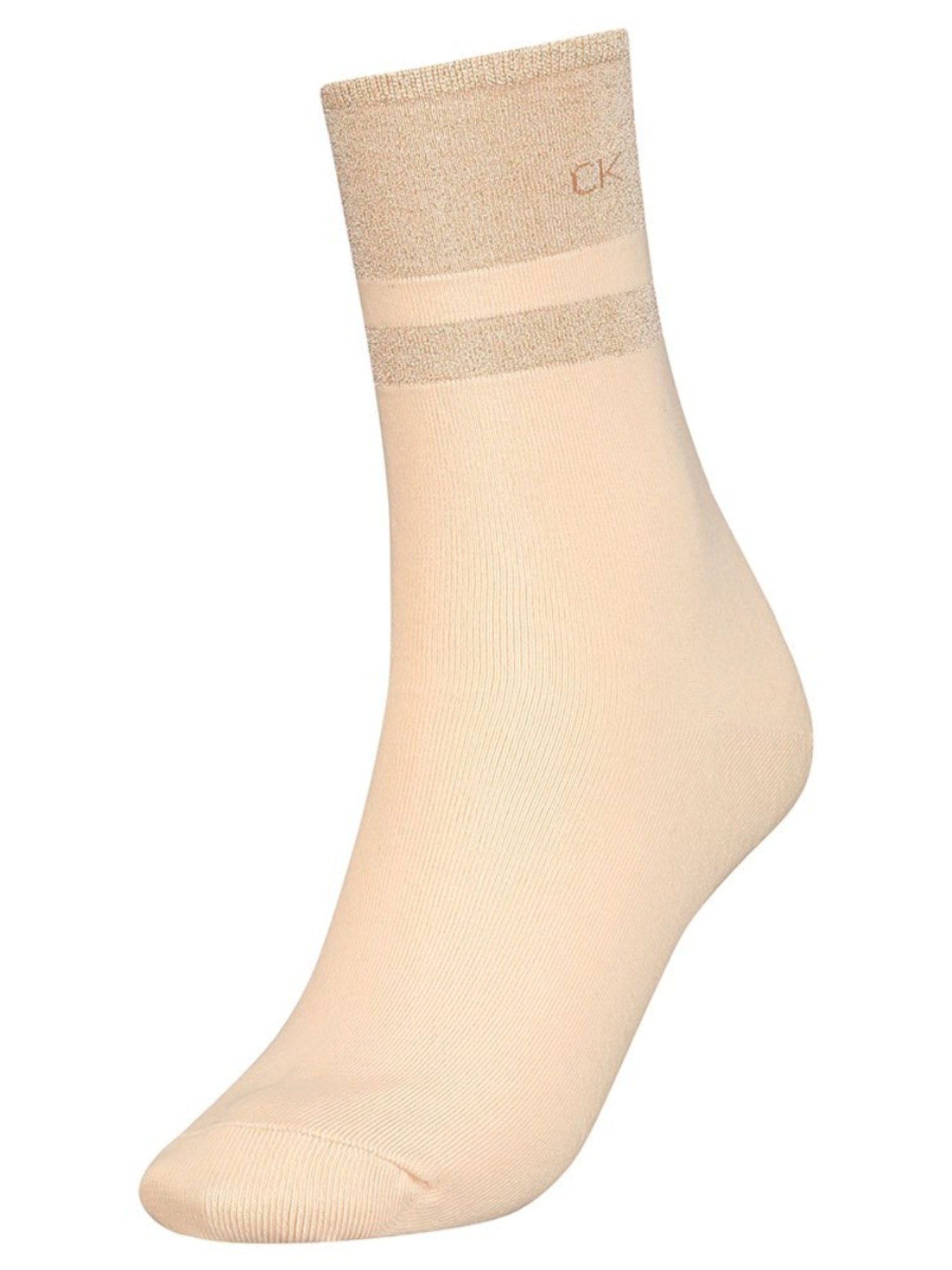 detail Calvin Klein dámské béžové ponožky