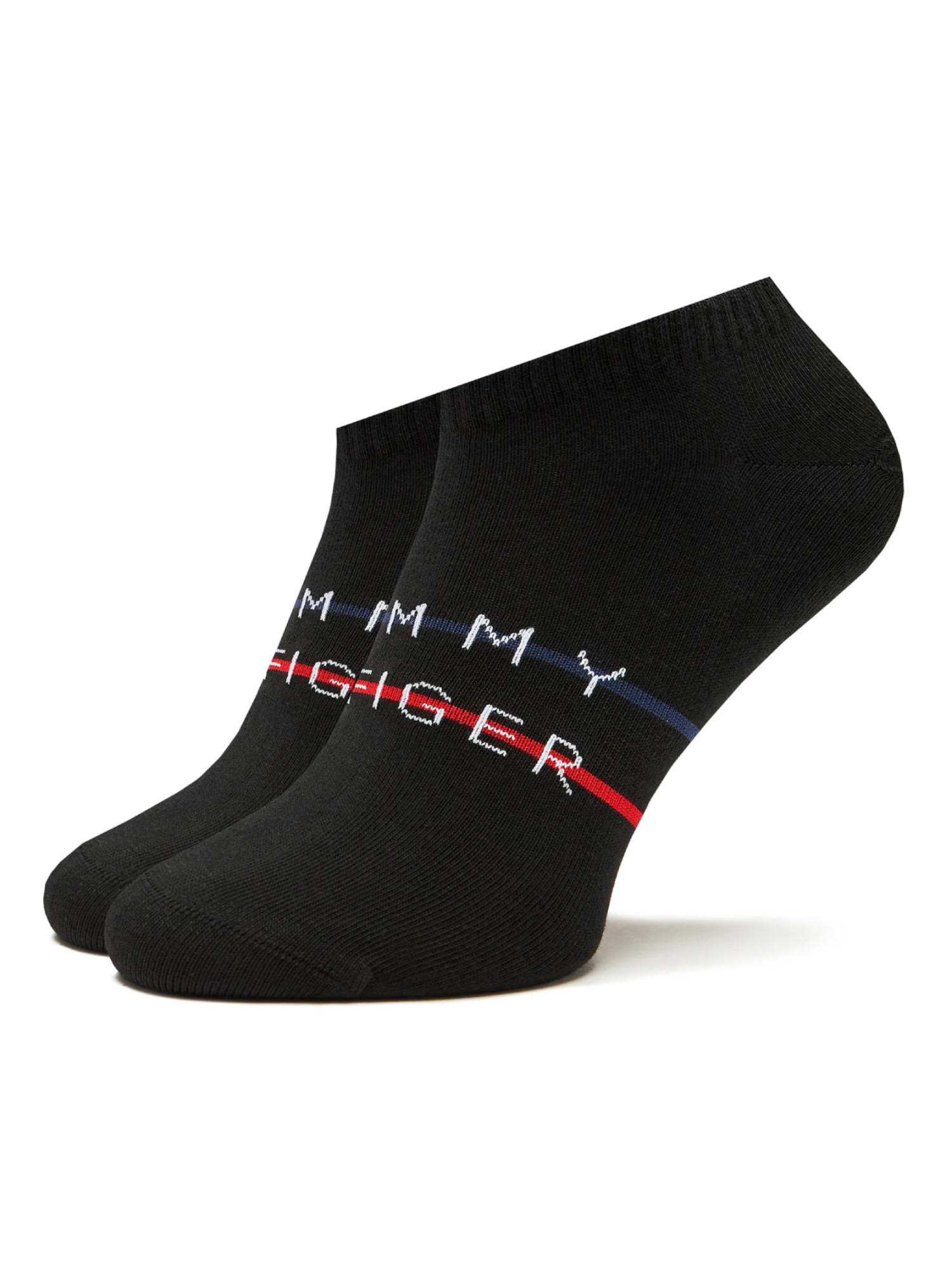 detail Tommy Hilfiger pánské černé ponožky 2pack