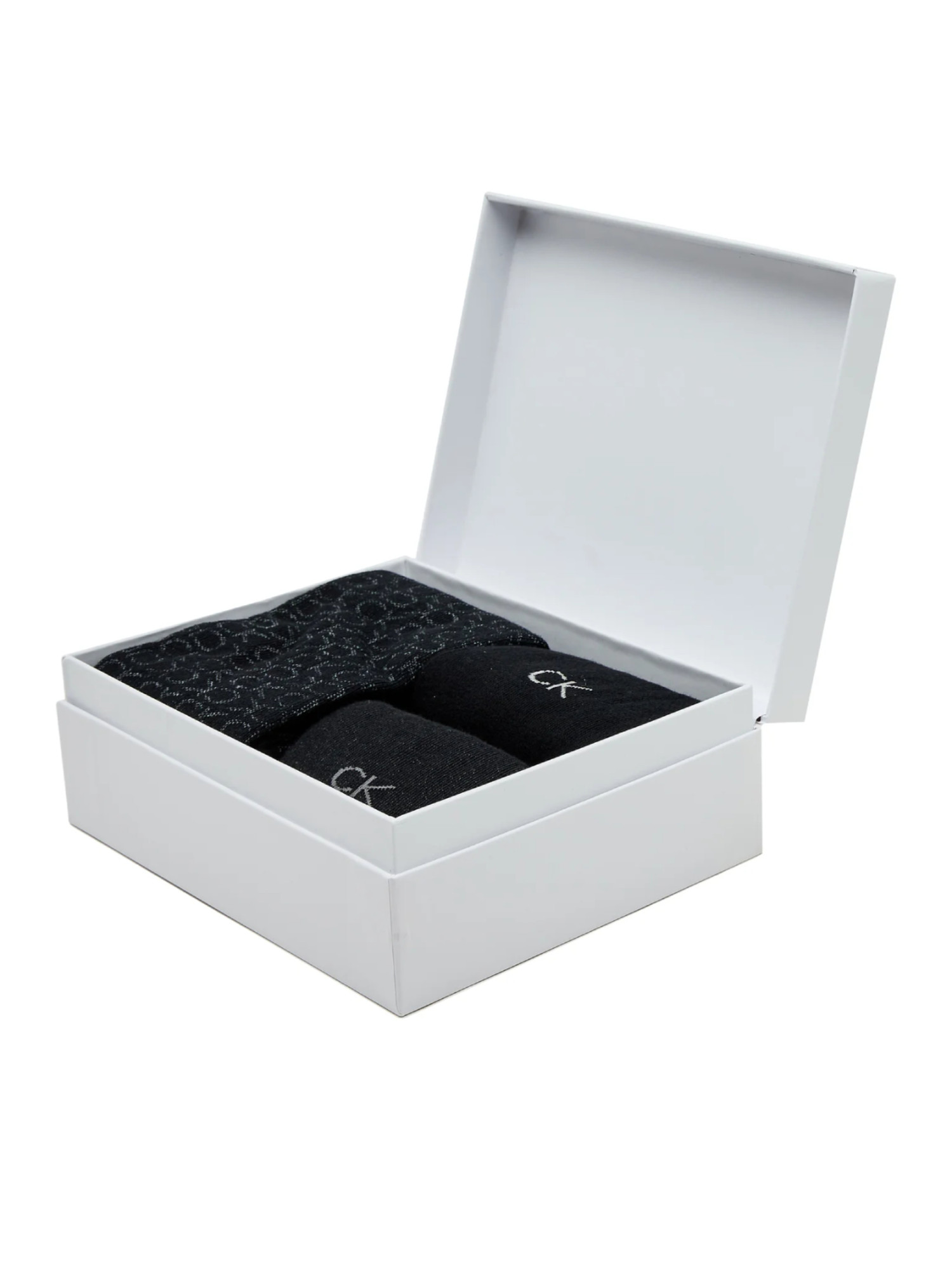 detail Calvin Klein pánské černé ponožky 3pack