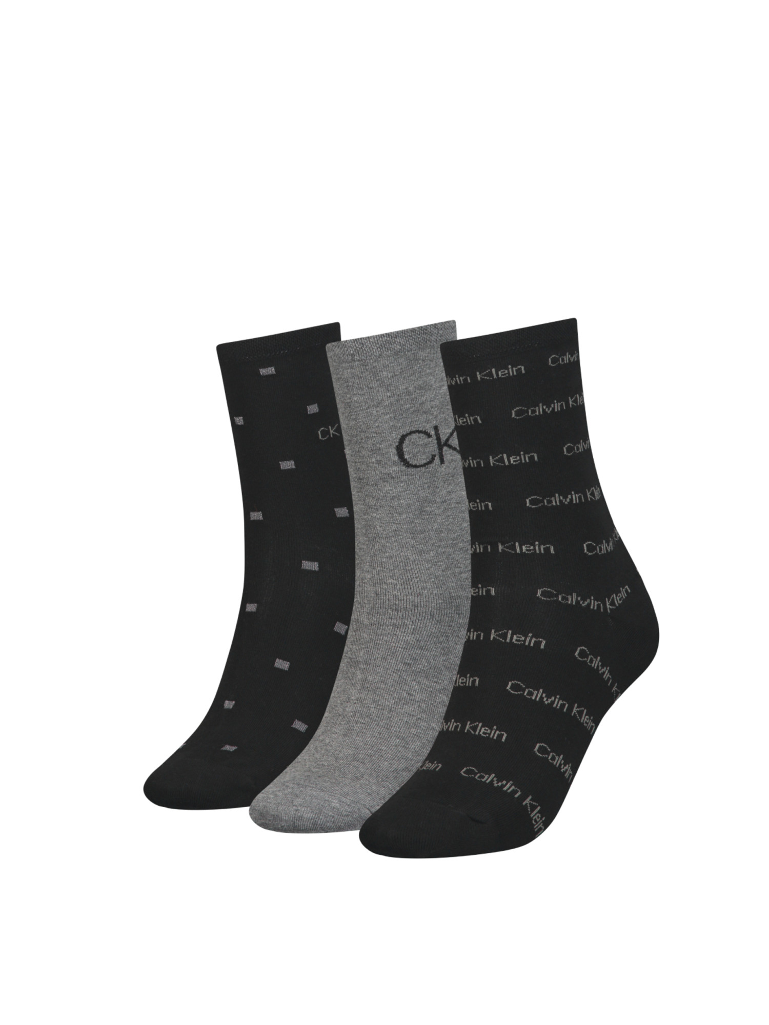 detail Calvin Klein dámské ponožky 3pack