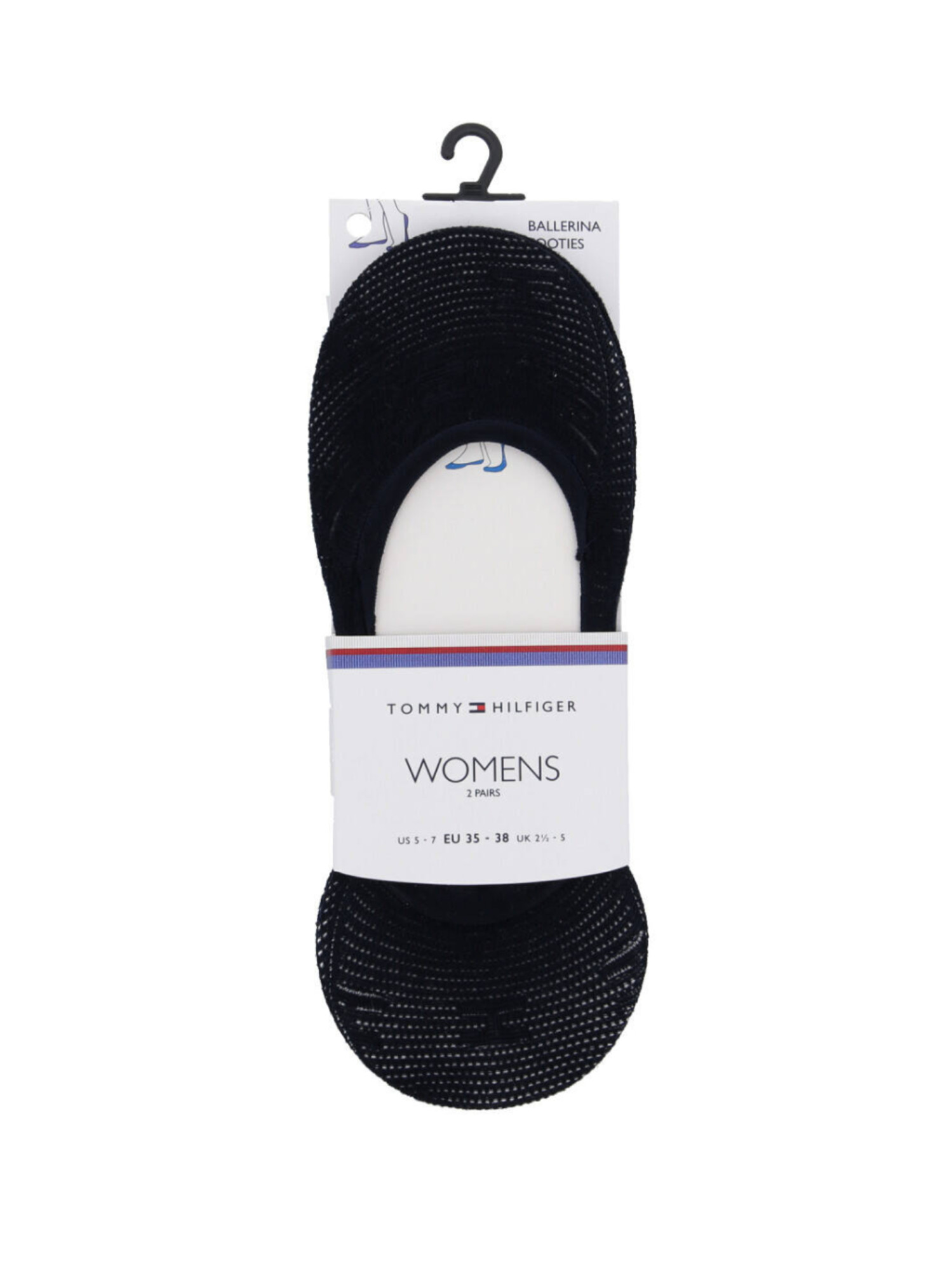 detail Tommy Hilfiger dámské tmavěmodré ponožky 2 pack