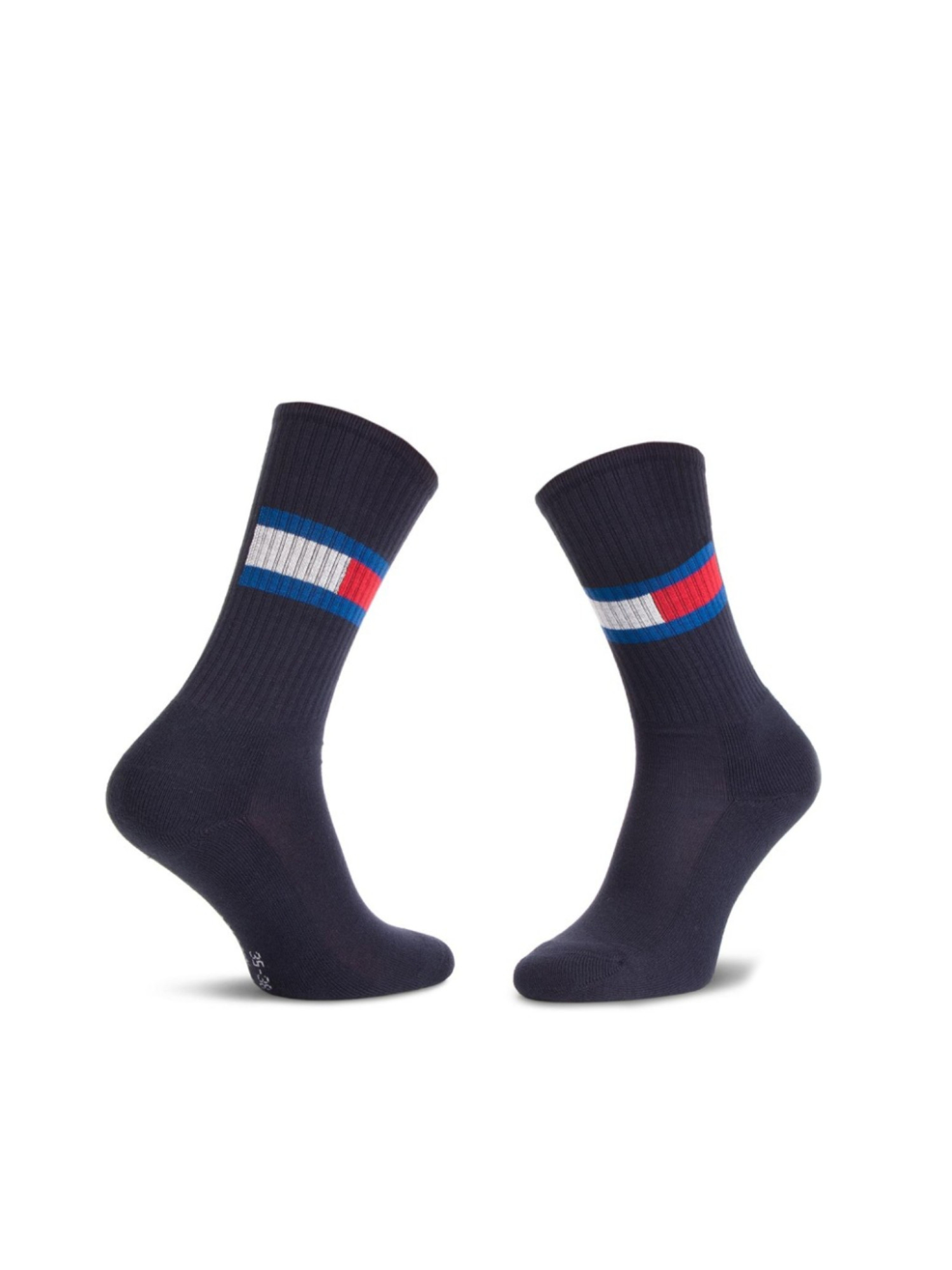 detail Tommy Hilfiger chlapecké červeno modré ponožky 2 pack