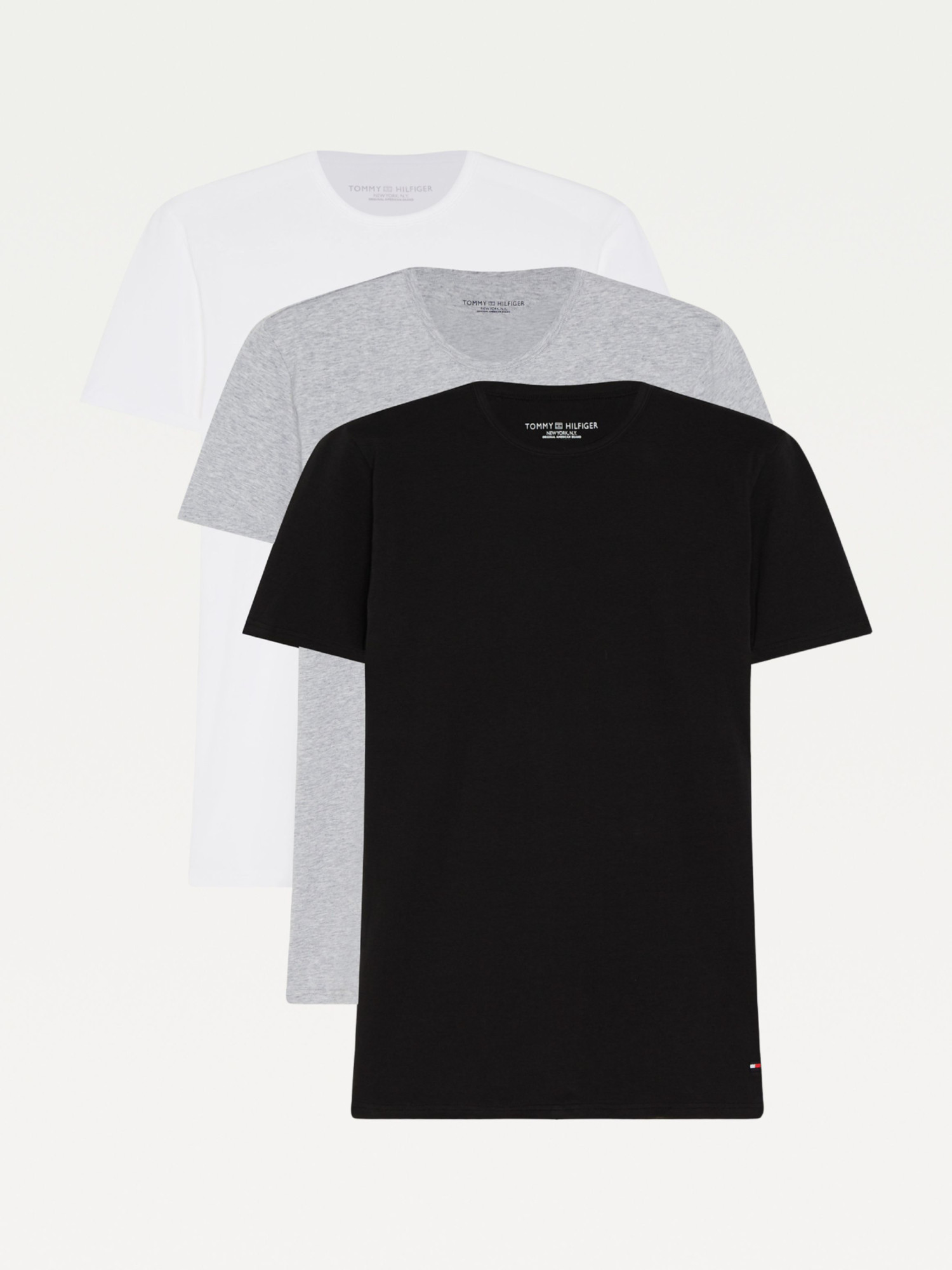 detail Tommy Hilfiger pánská trička 3pack