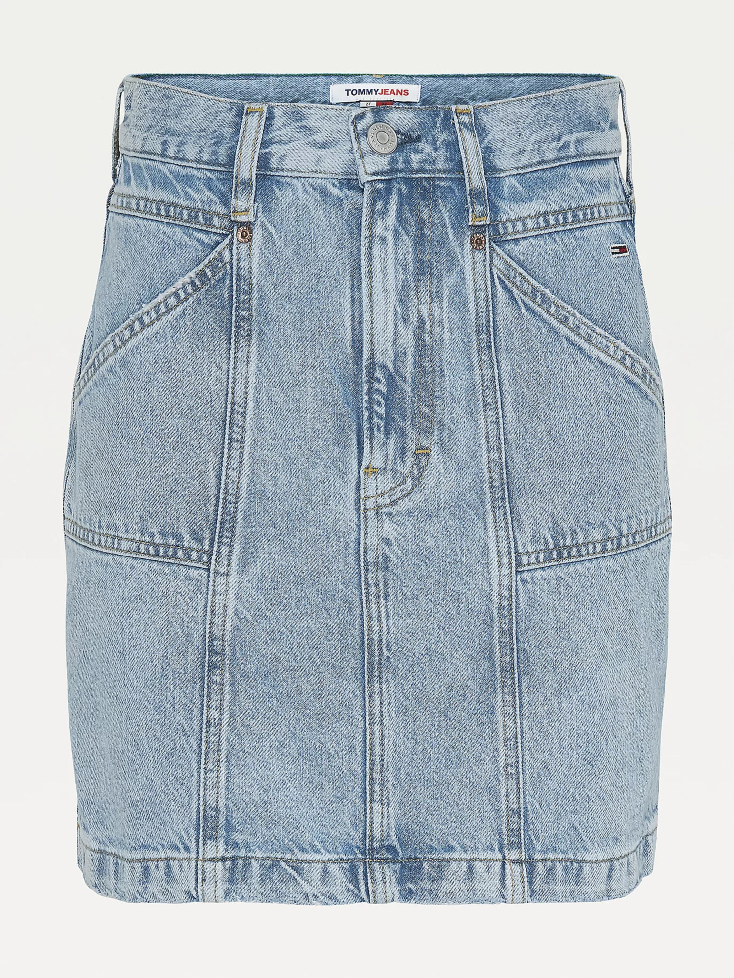 detail Tommy Jeans dámská džínová sukně