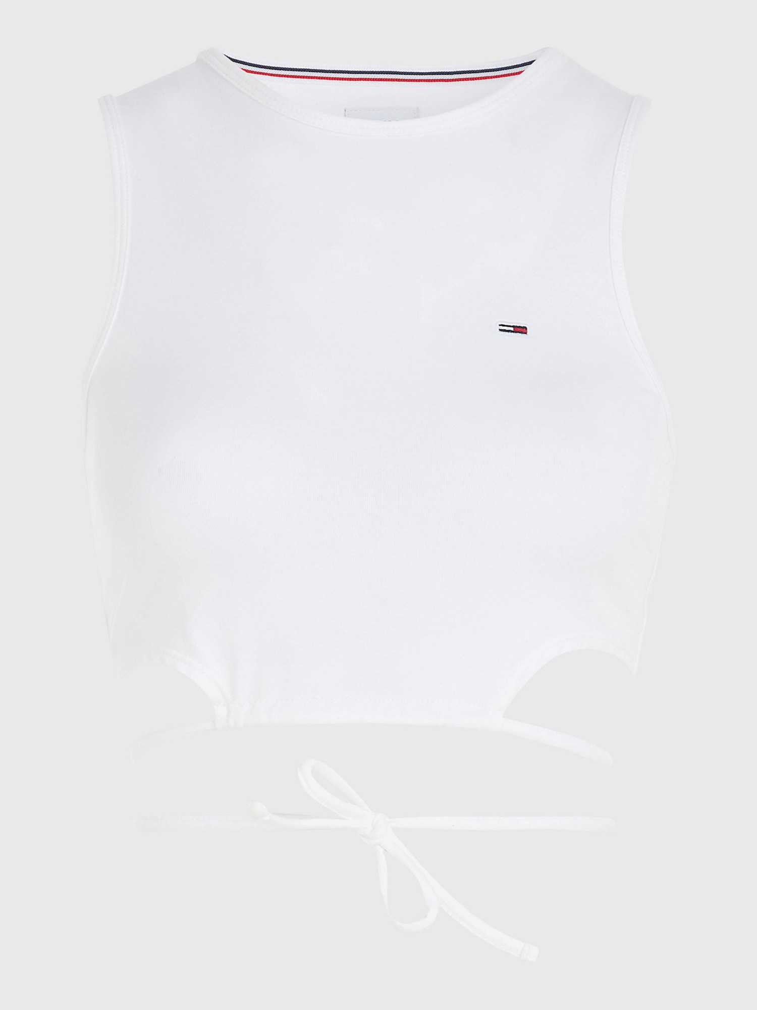 detail Tommy Jeans dámský bílý top