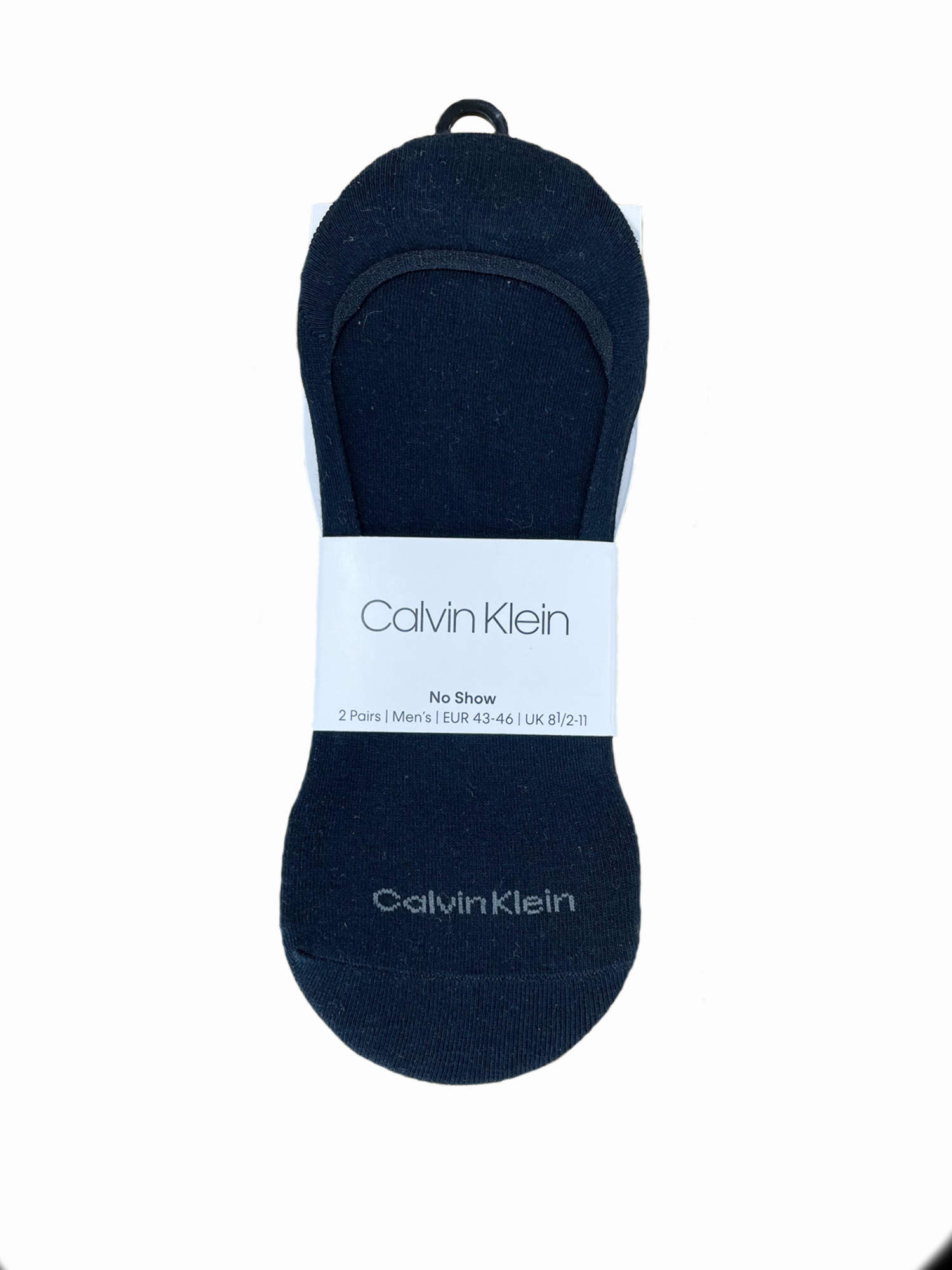 detail Calvin Klein pánské černé ponožky 2 pack