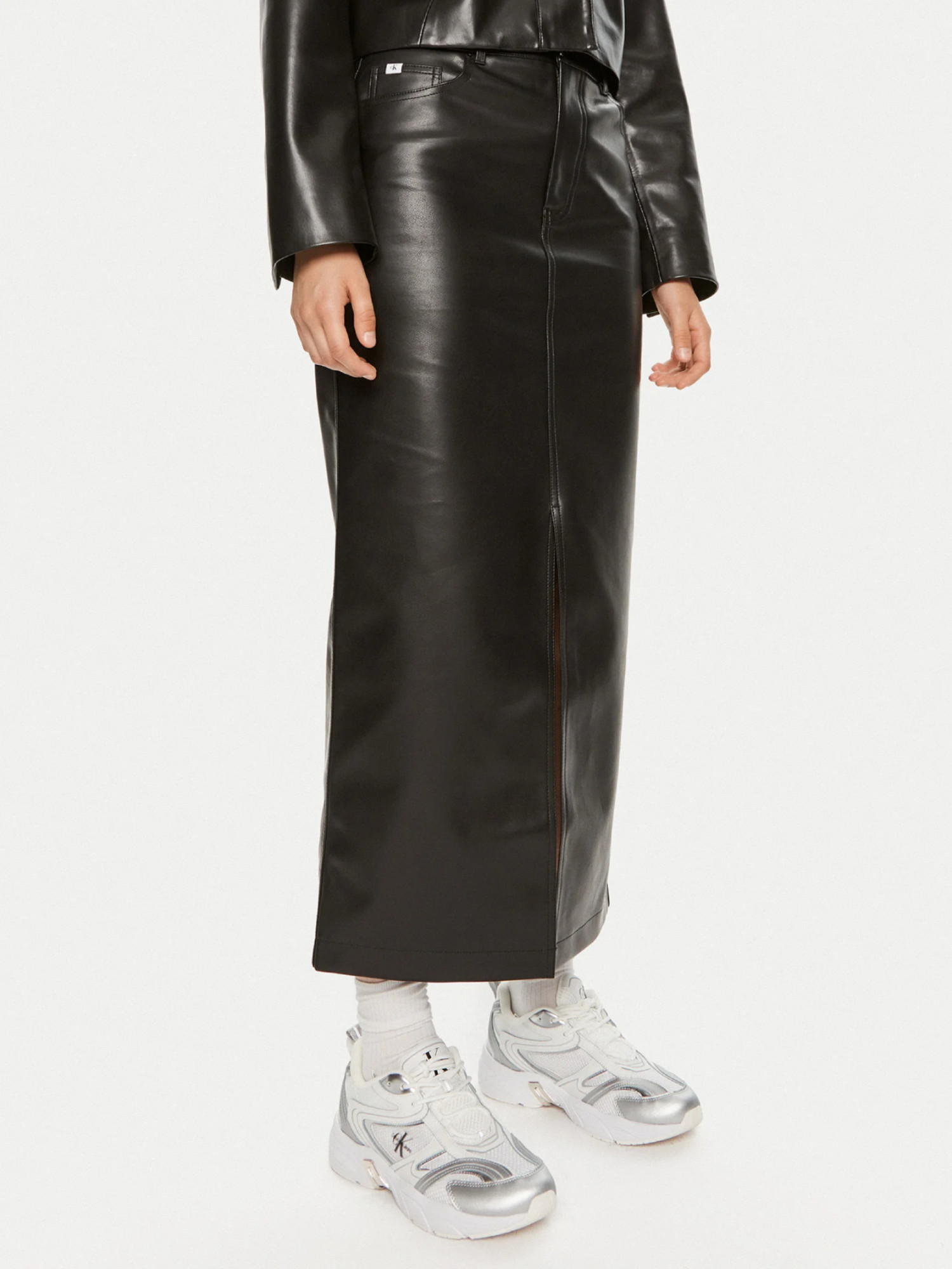 detail Calvin Klein dámská černá sukně