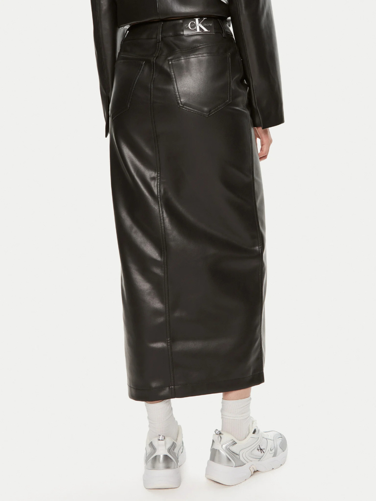 detail Calvin Klein dámská černá sukně