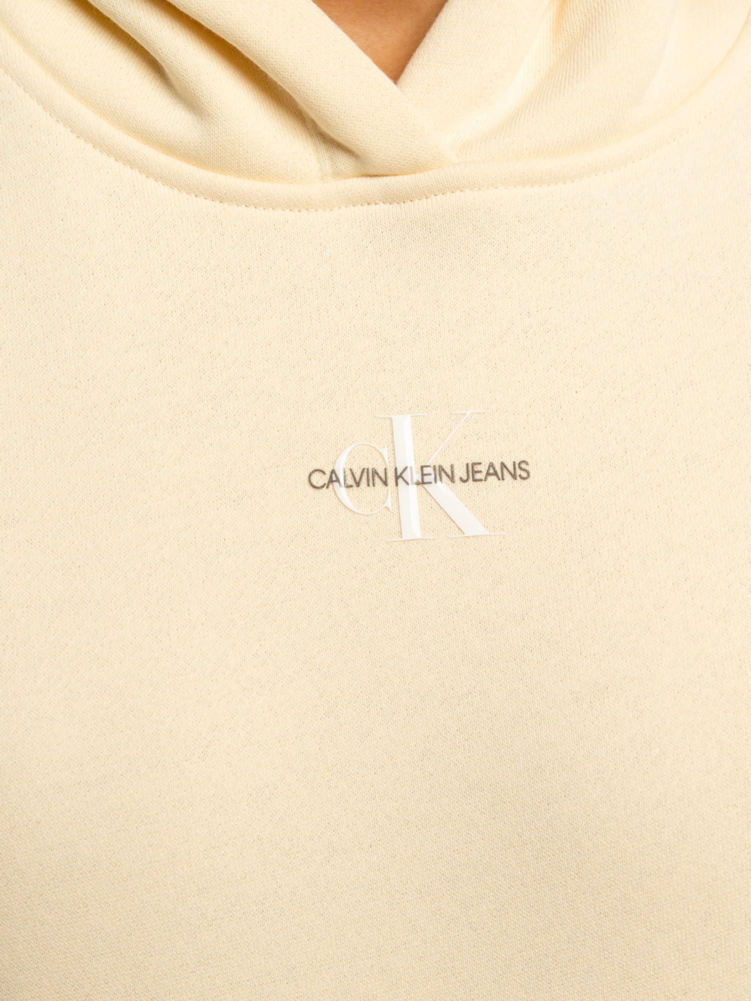 detail Calvin Klein dámská béžová mikina