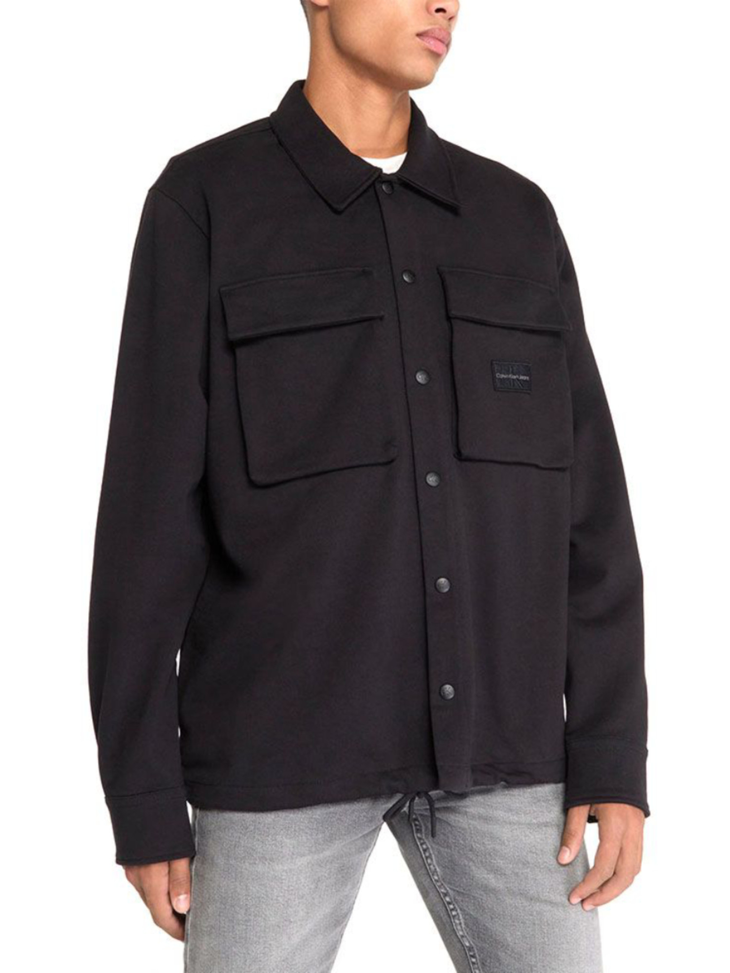 detail Calvin Klein pánská černá mikina