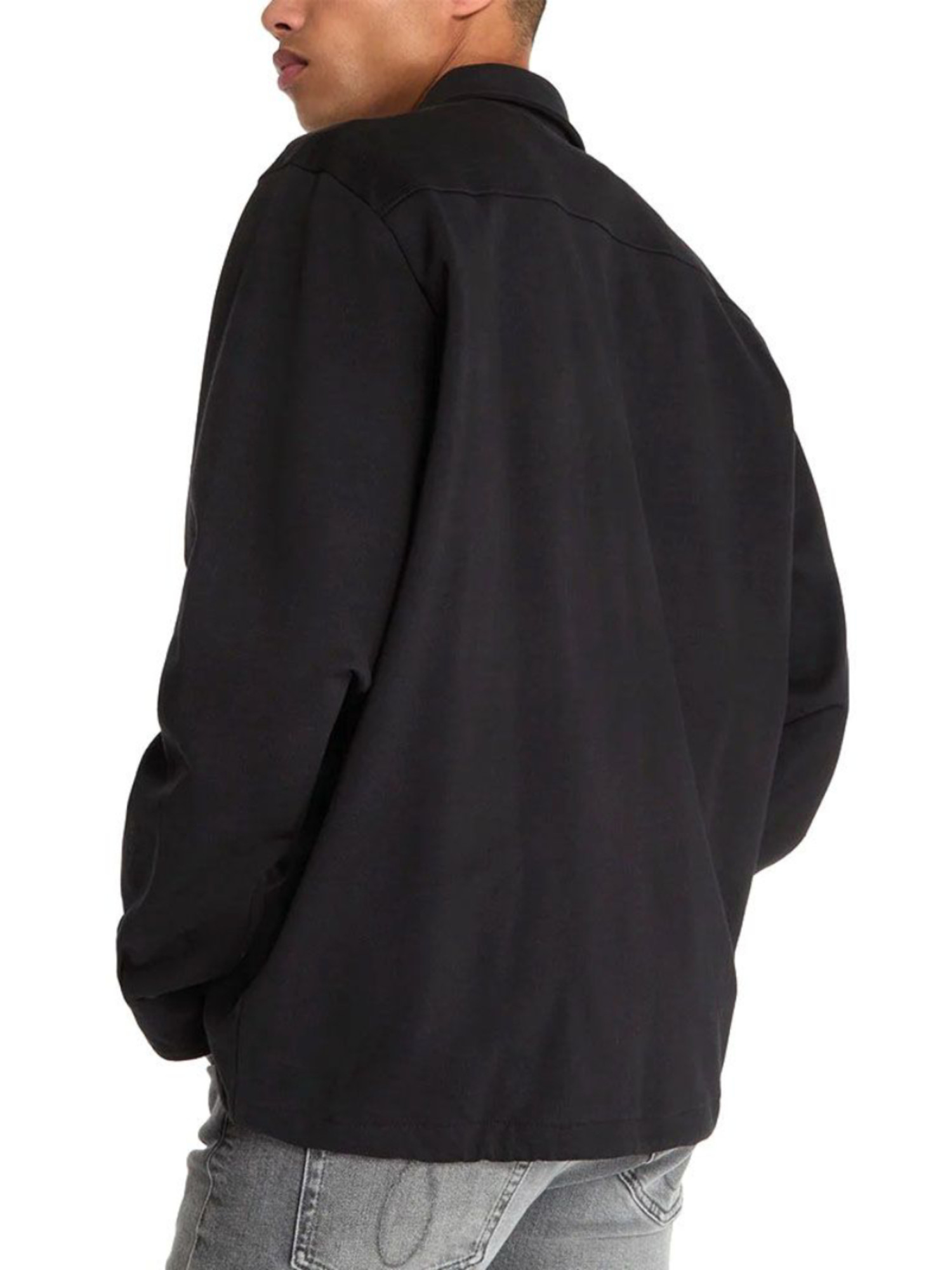 detail Calvin Klein pánská černá mikina