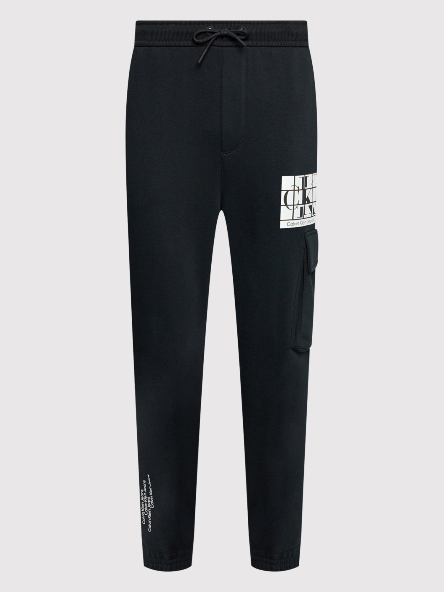 detail Calvin Klein pánské černé tepláky