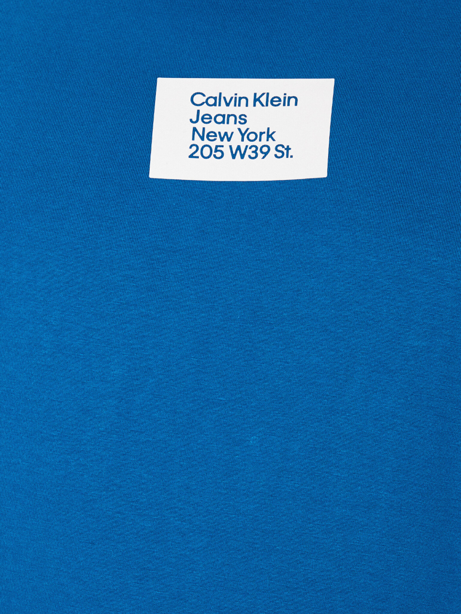 detail Calvin Klein pánské modré tričko