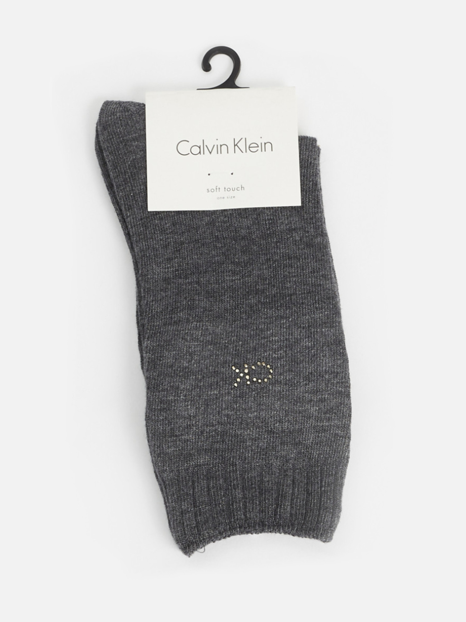 detail Calvin Klein dámské šedé ponožky