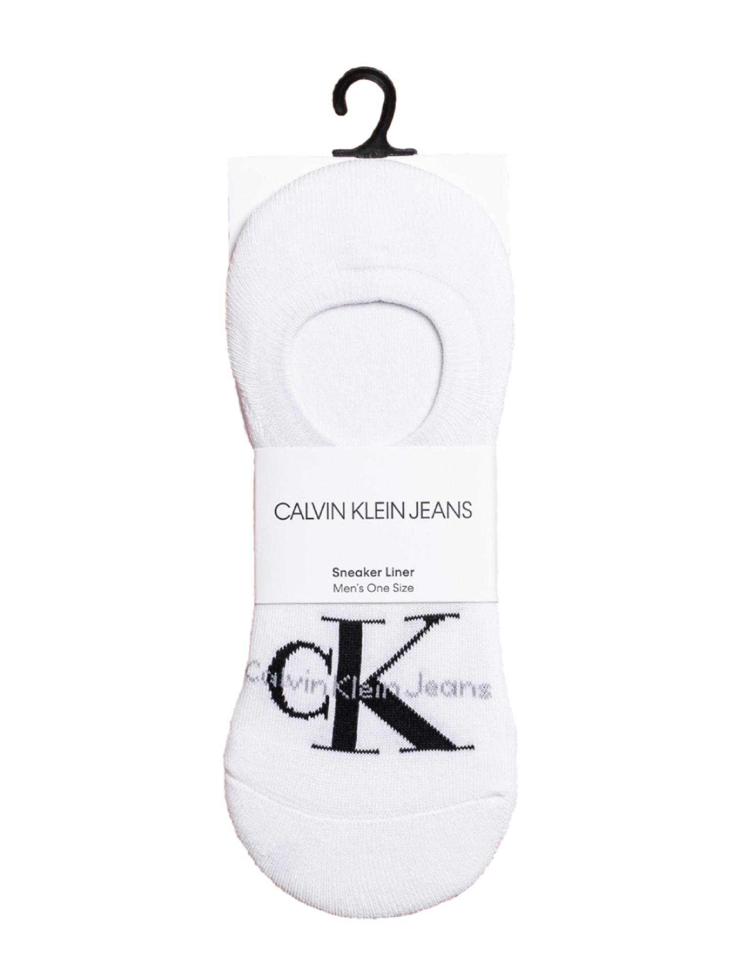 detail Calvin Klein pánské bílé ponožky