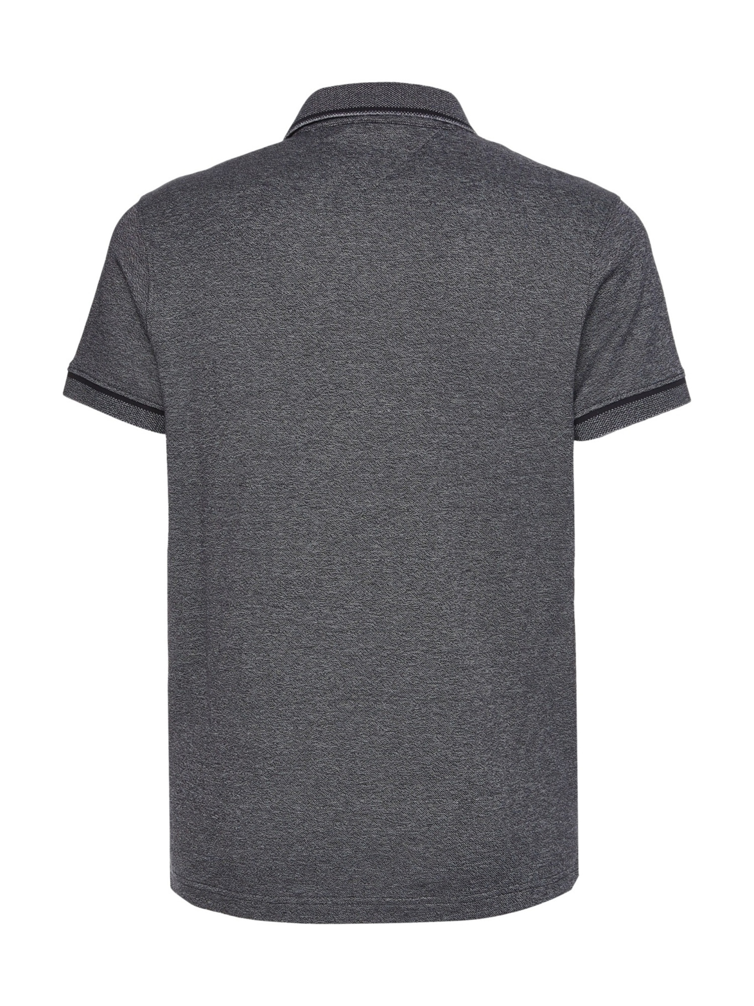 detail Tommy Hilfiger pánské modré polo triko Mouline