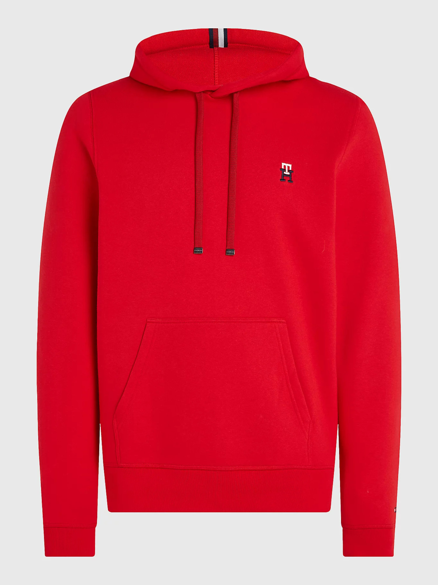 detail Tommy Hilfiger pánská červená mikina