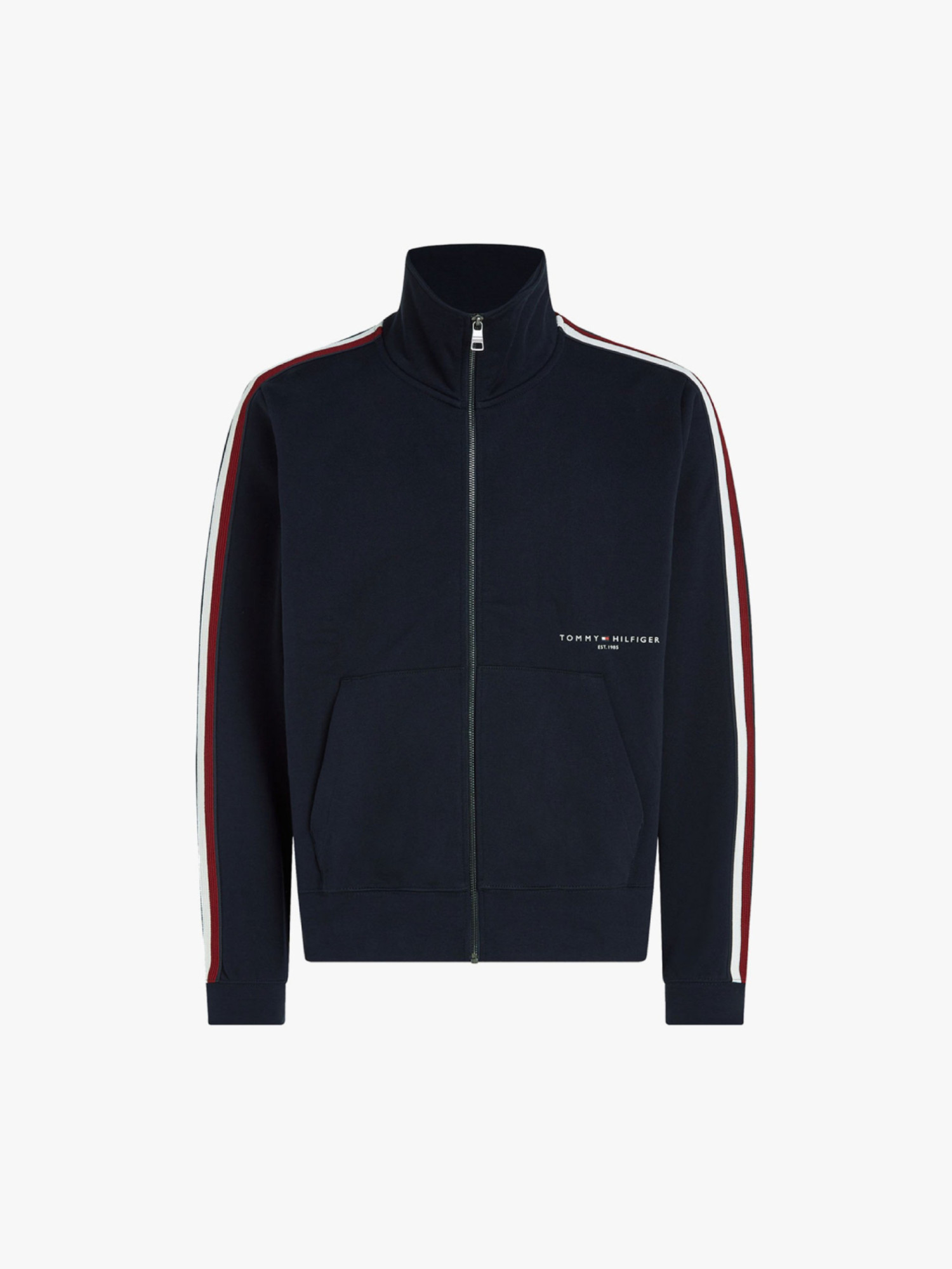detail Tommy Hilfiger pánská modrá mikina Global