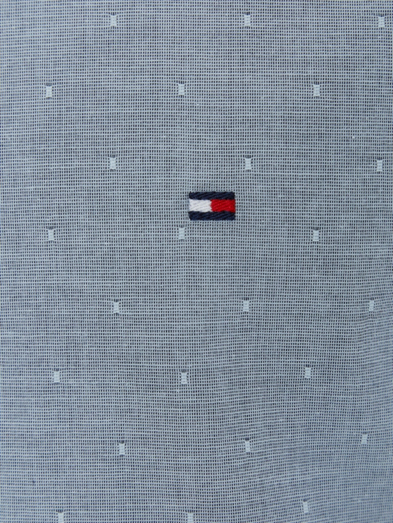 detail Tommy Hilfiger pánská šedá košile