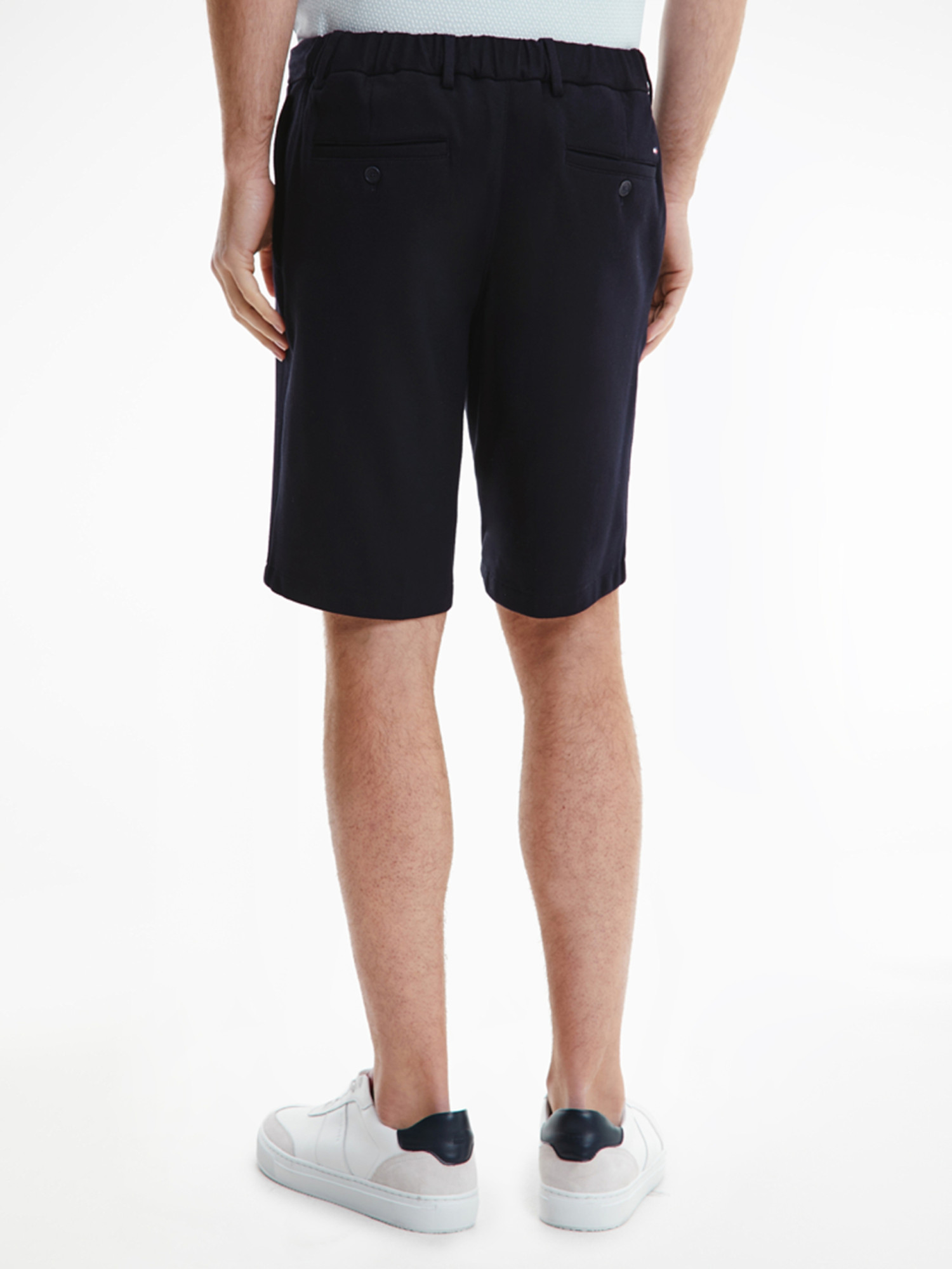 detail Tommy Hilfiger pánské modré kraťasy Harlem