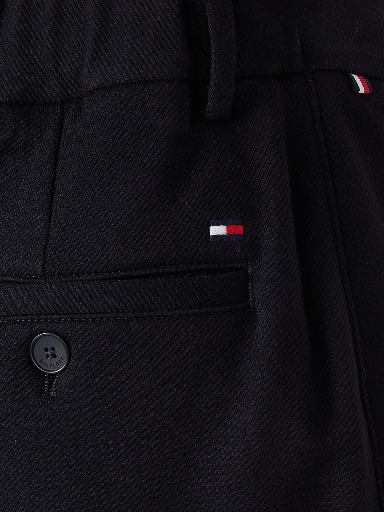 detail Tommy Hilfiger pánské modré kraťasy Harlem