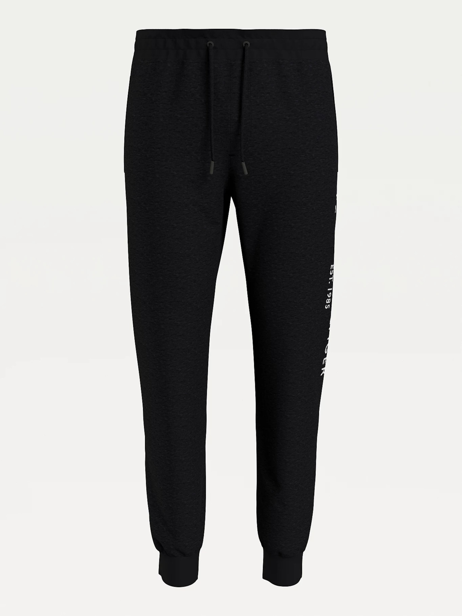 detail Tommy Hilfiger pánské černé tepláky