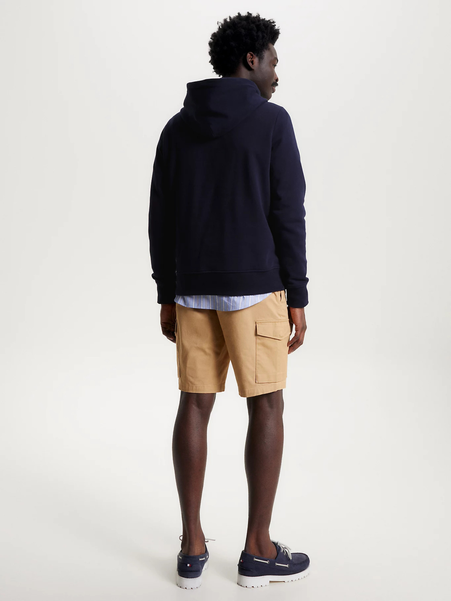 detail Tommy Hilfiger pánská tmavě modrá mikina Monogram roundel