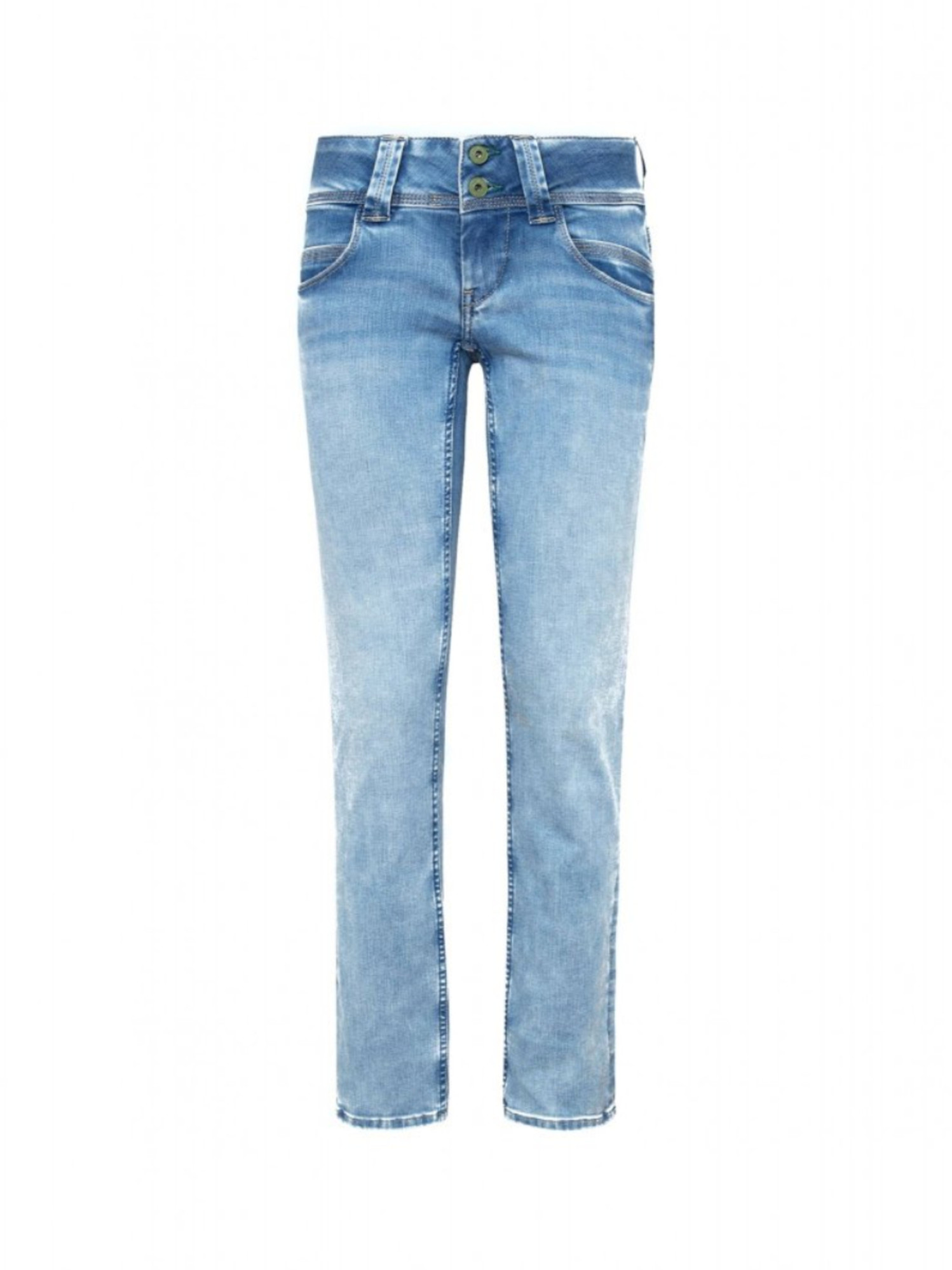 detail Pepe Jeans dámské modré džíny