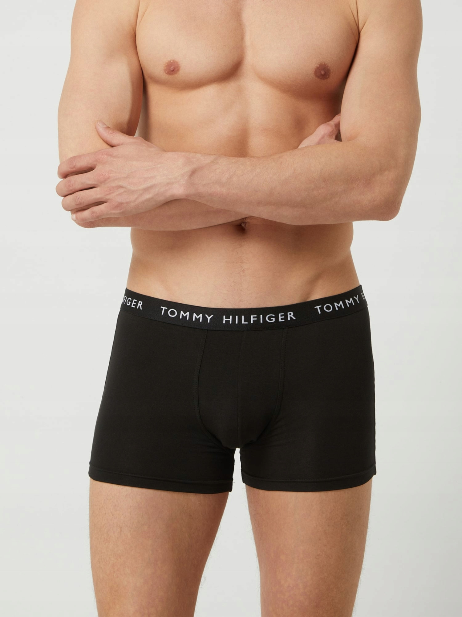 detail Tommy Hilfiger pánské černé boxerky 3 pack