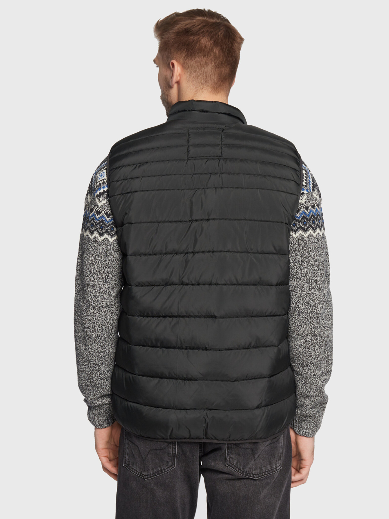 detail Pepe Jeans pánská černá vesta Jack