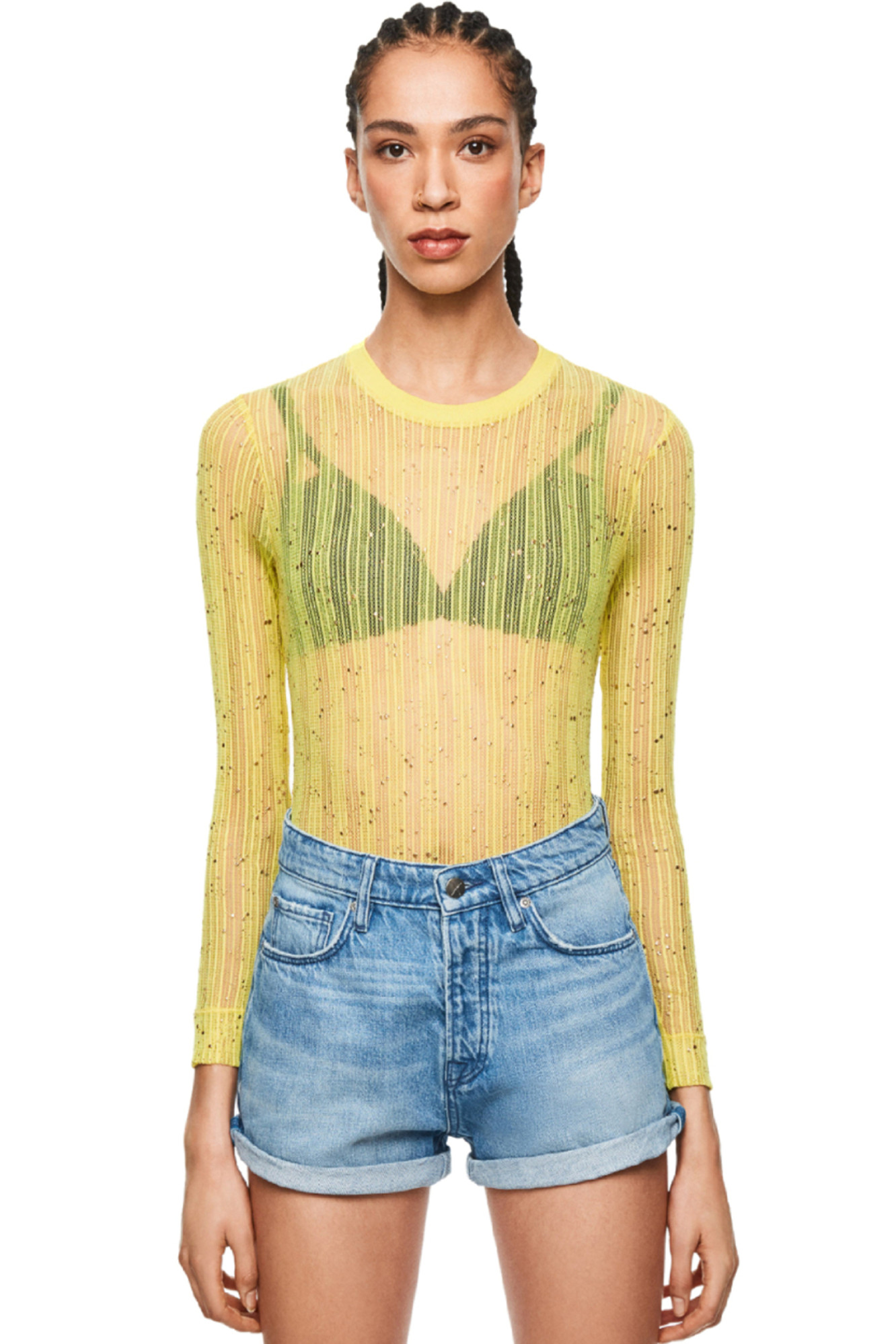 detail Pepe Jeans dámské džínové šortky Dua