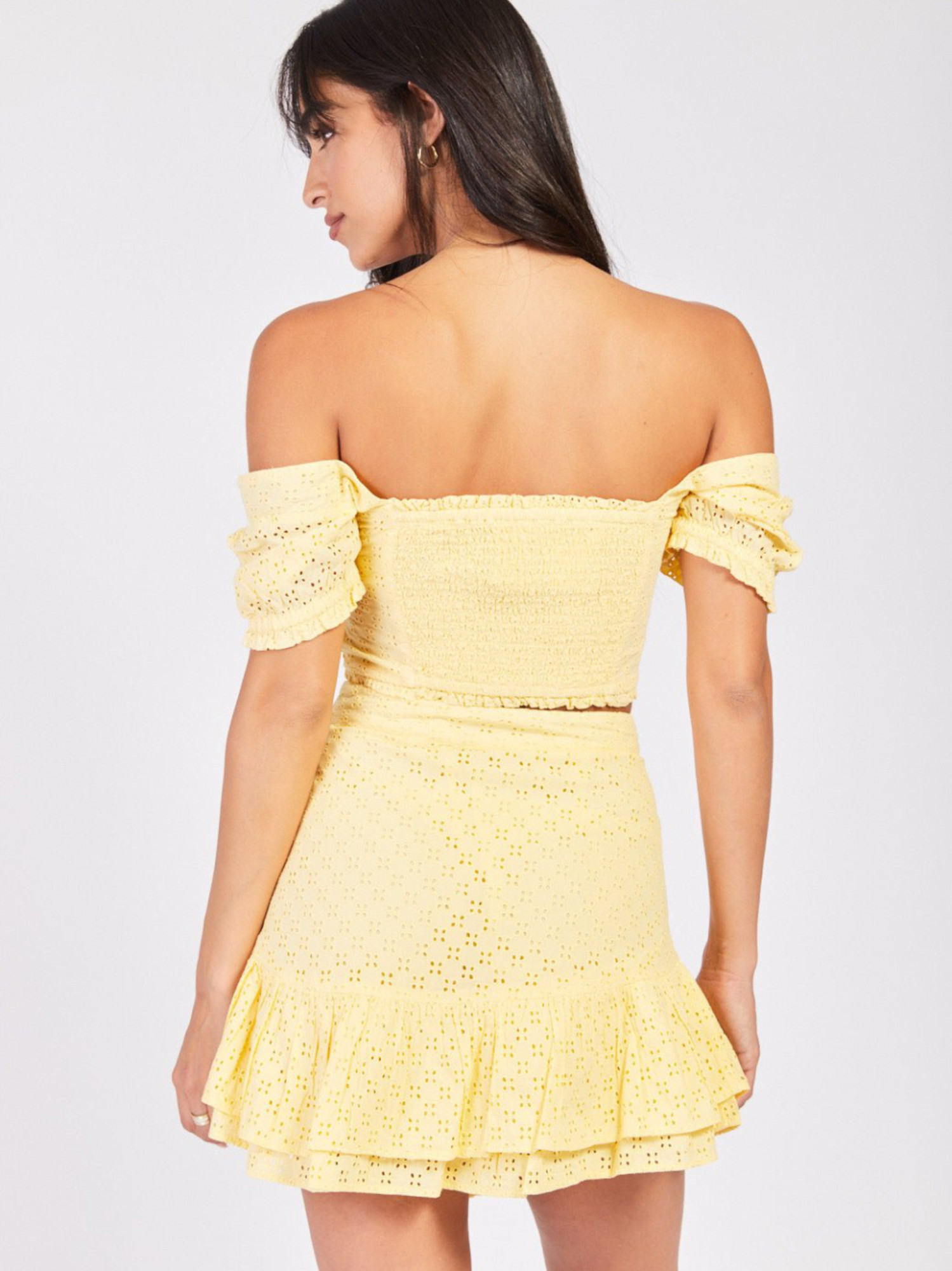 detail Pepe Jeans dámská žlutá sukně Paden