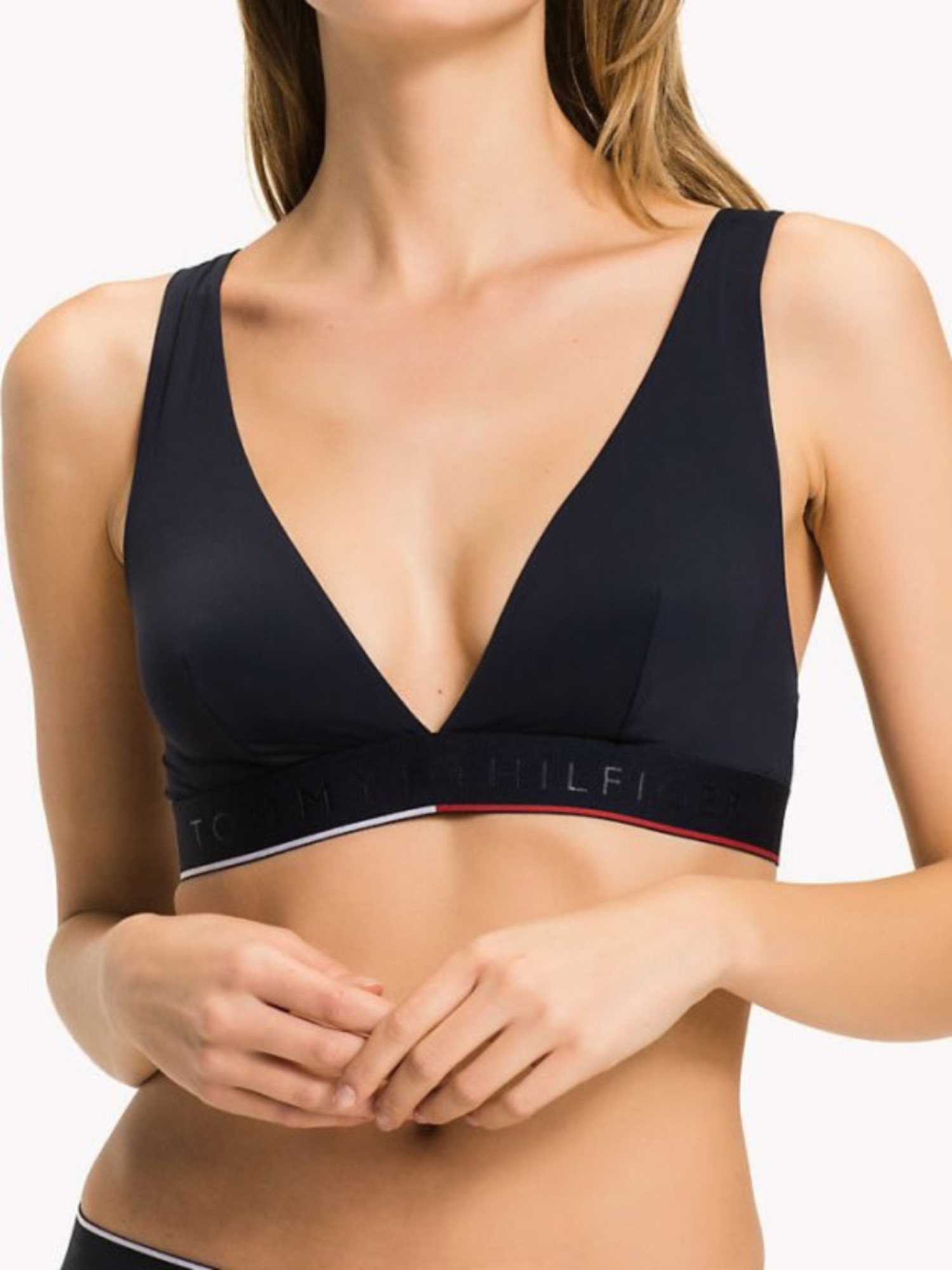 detail Tommy Hilfiger dámská tmavěmodrá podprsenka