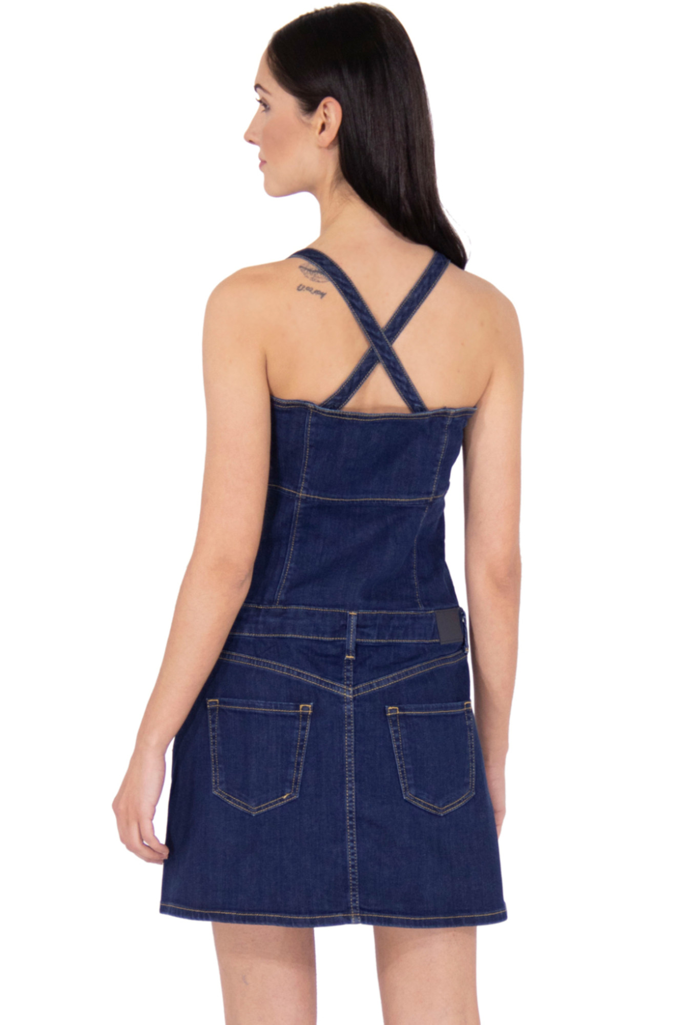 detail Pepe Jeans dámské džínové šaty Flame