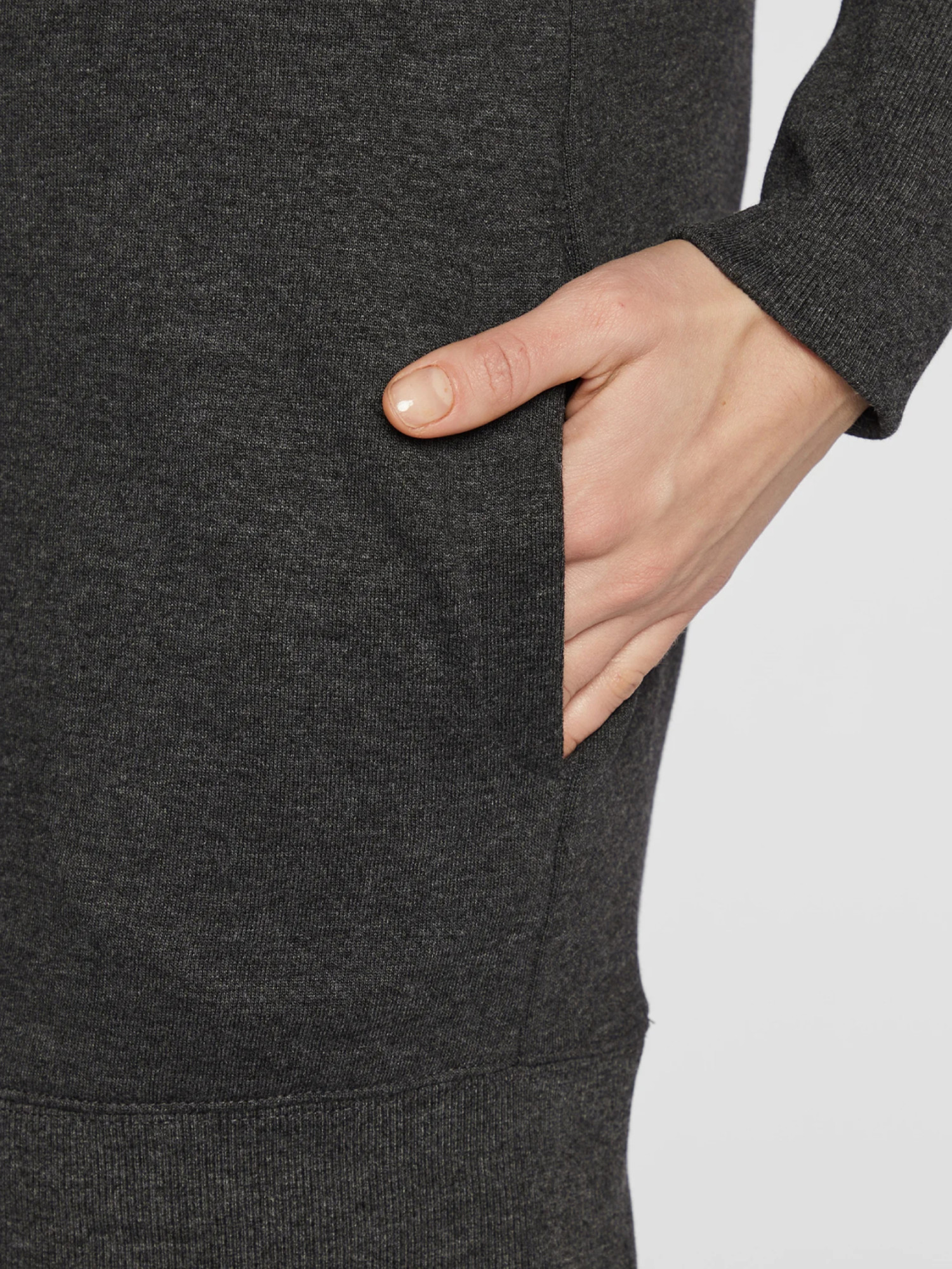 detail Pepe Jeans dámské černé mikinové šaty GISELA