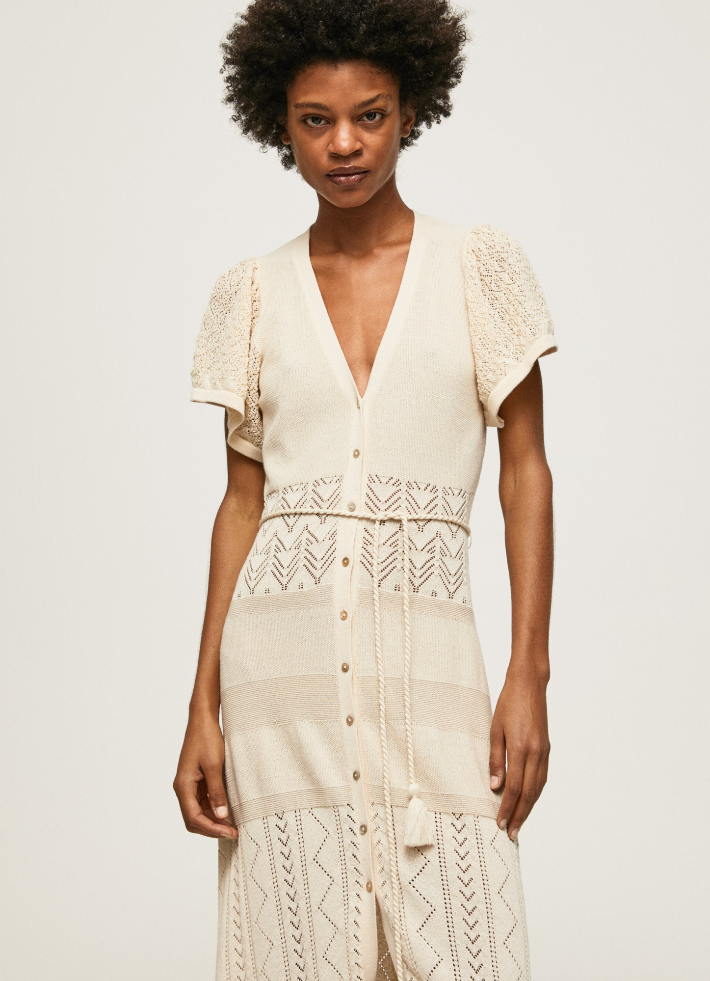 detail Pepe Jeans dámské béžové FAYE šaty