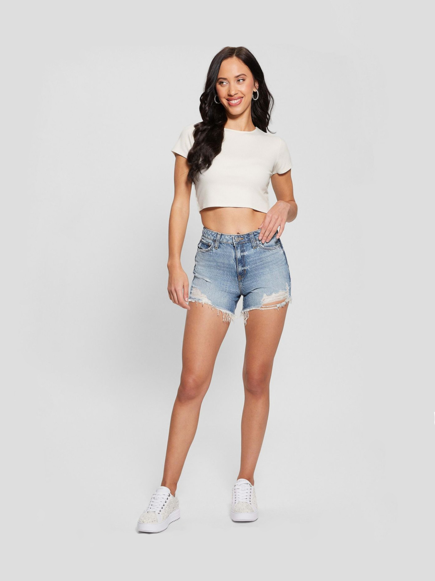 detail Guess dámské riflové kraťasy