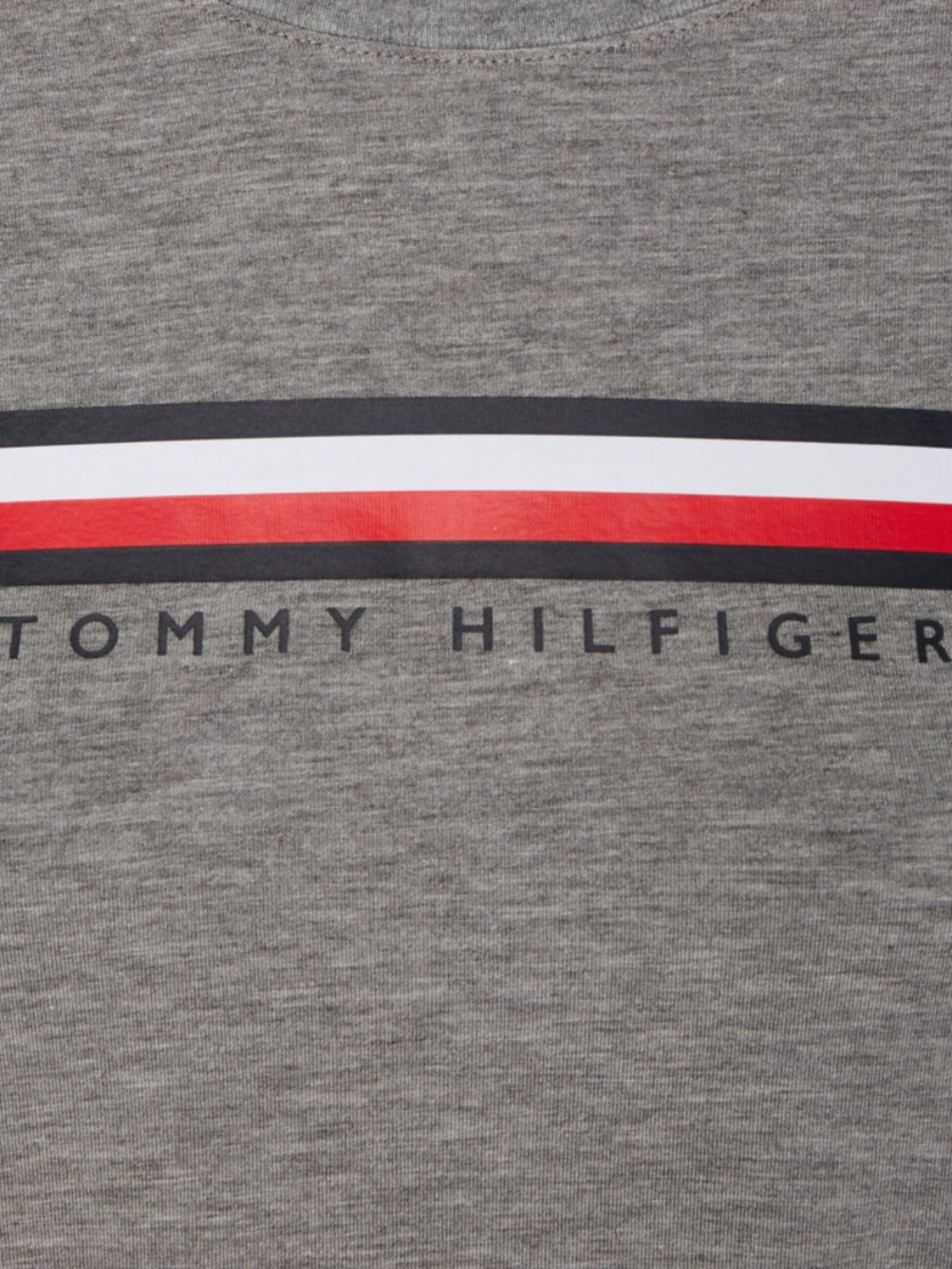 detail Tommy Hilfiger dámské šedé tričko
