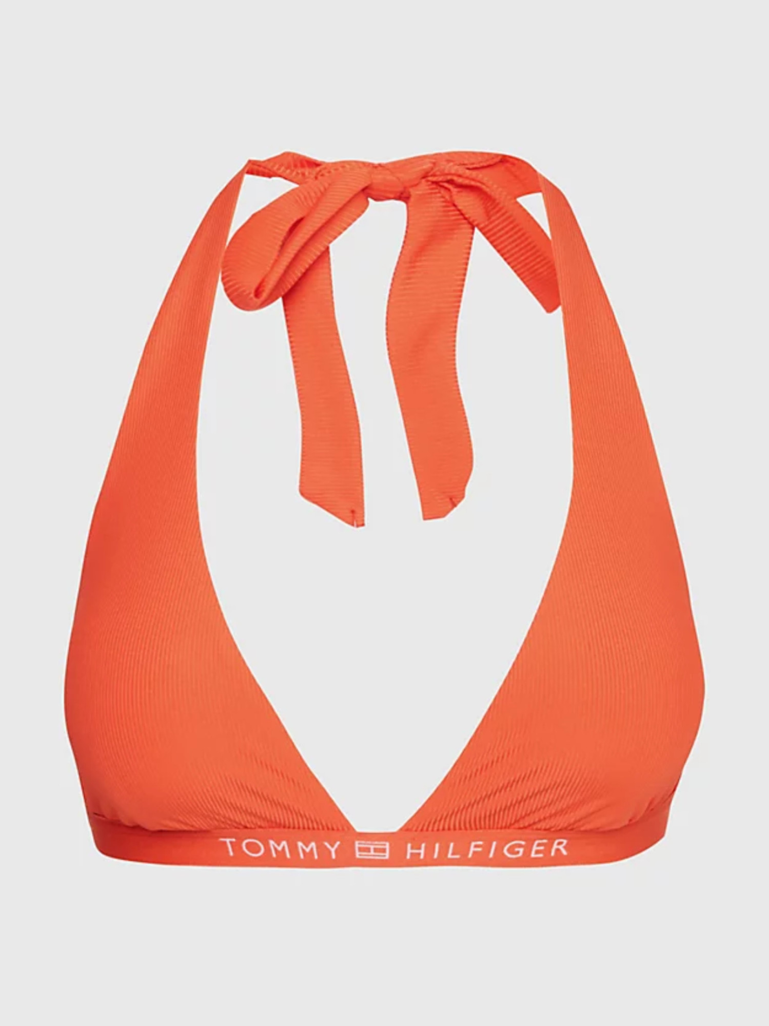 detail Tommy Hilfiger dámská oranžová plavková podprsenka