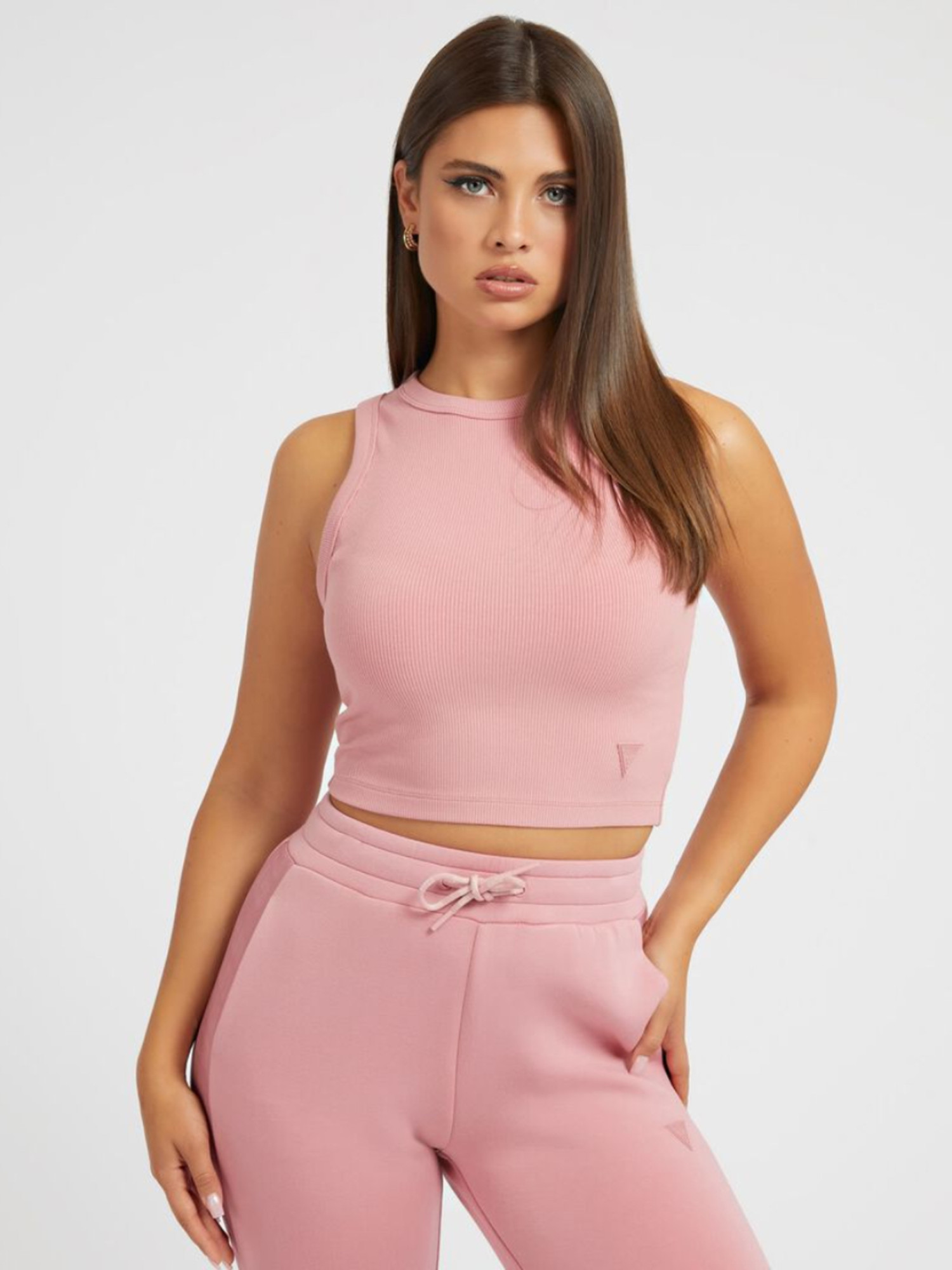 detail Guess dámský růžový top