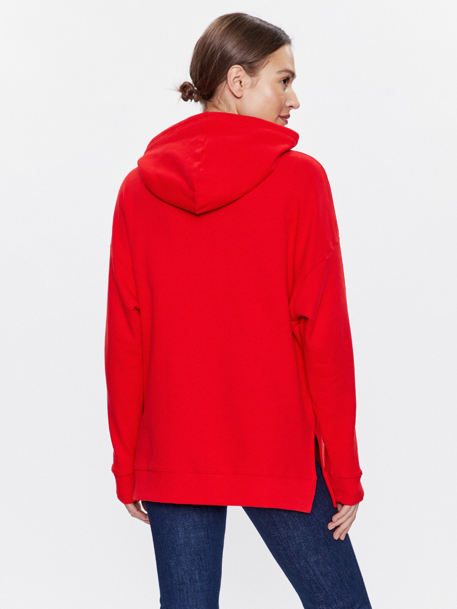 detail Tommy Hilfiger dámská červená mikina