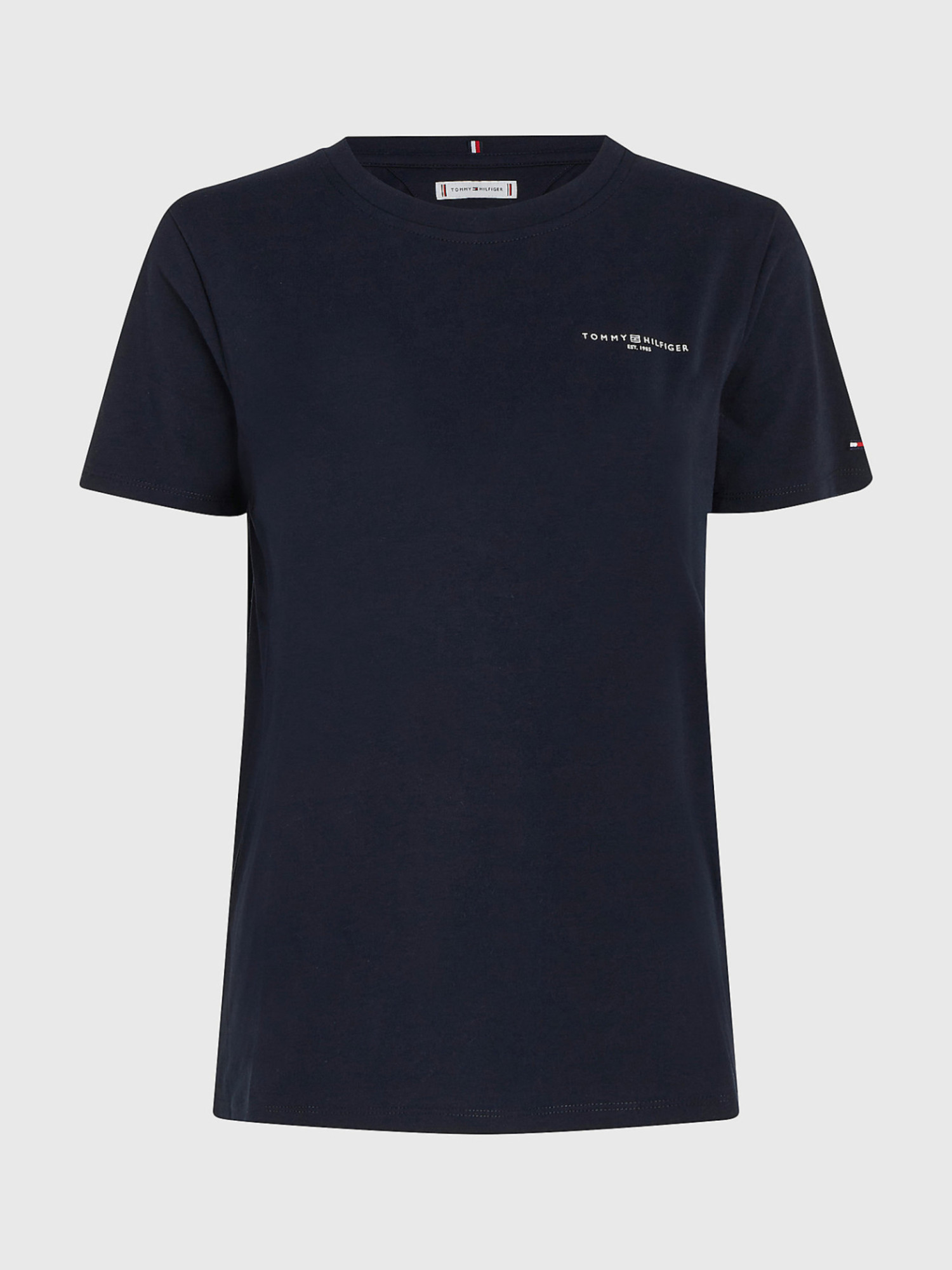detail Tommy Hilfiger dámské tmavě modré tričko