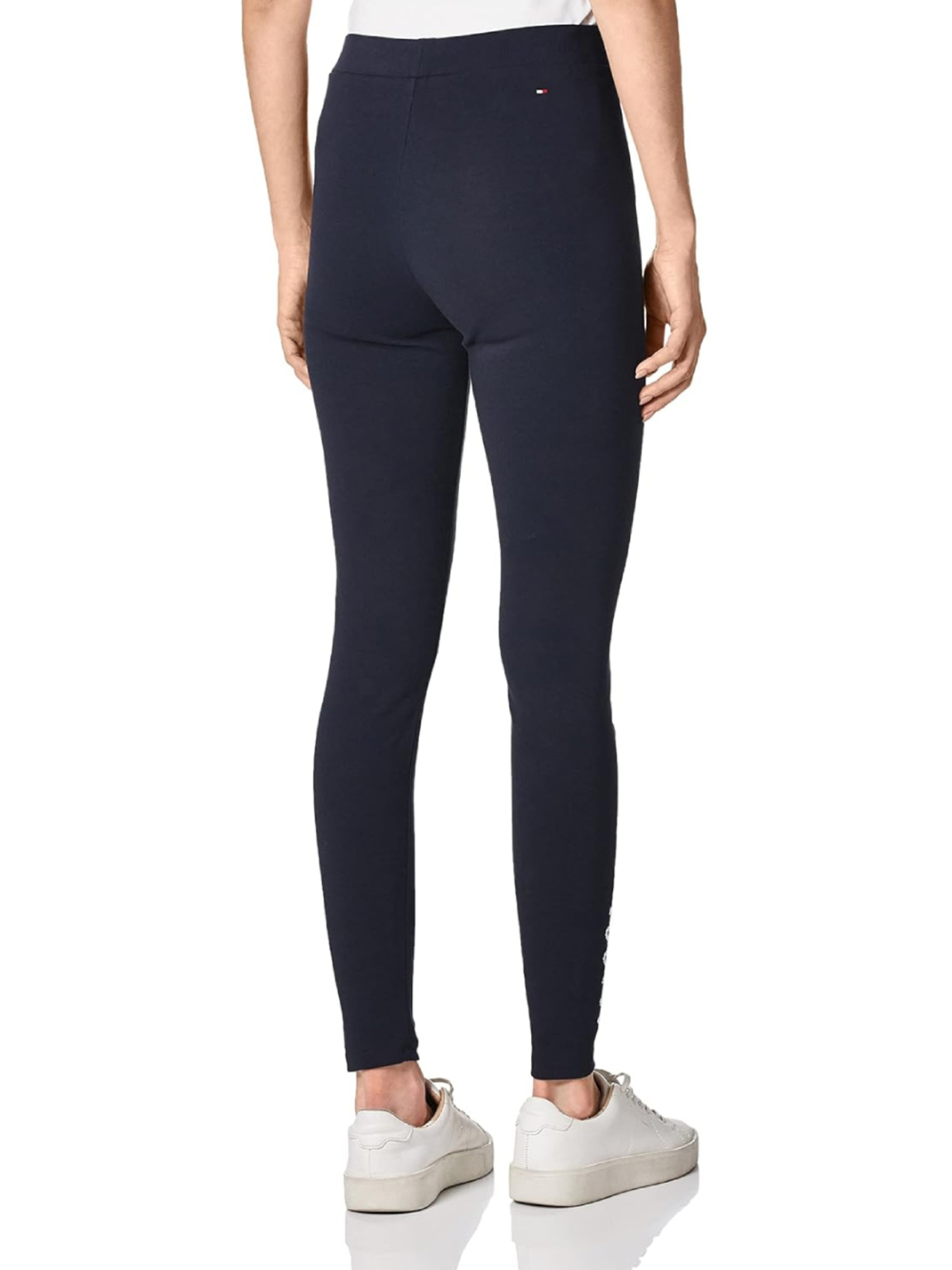 detail Tommy Hilfiger dámské černé legíny