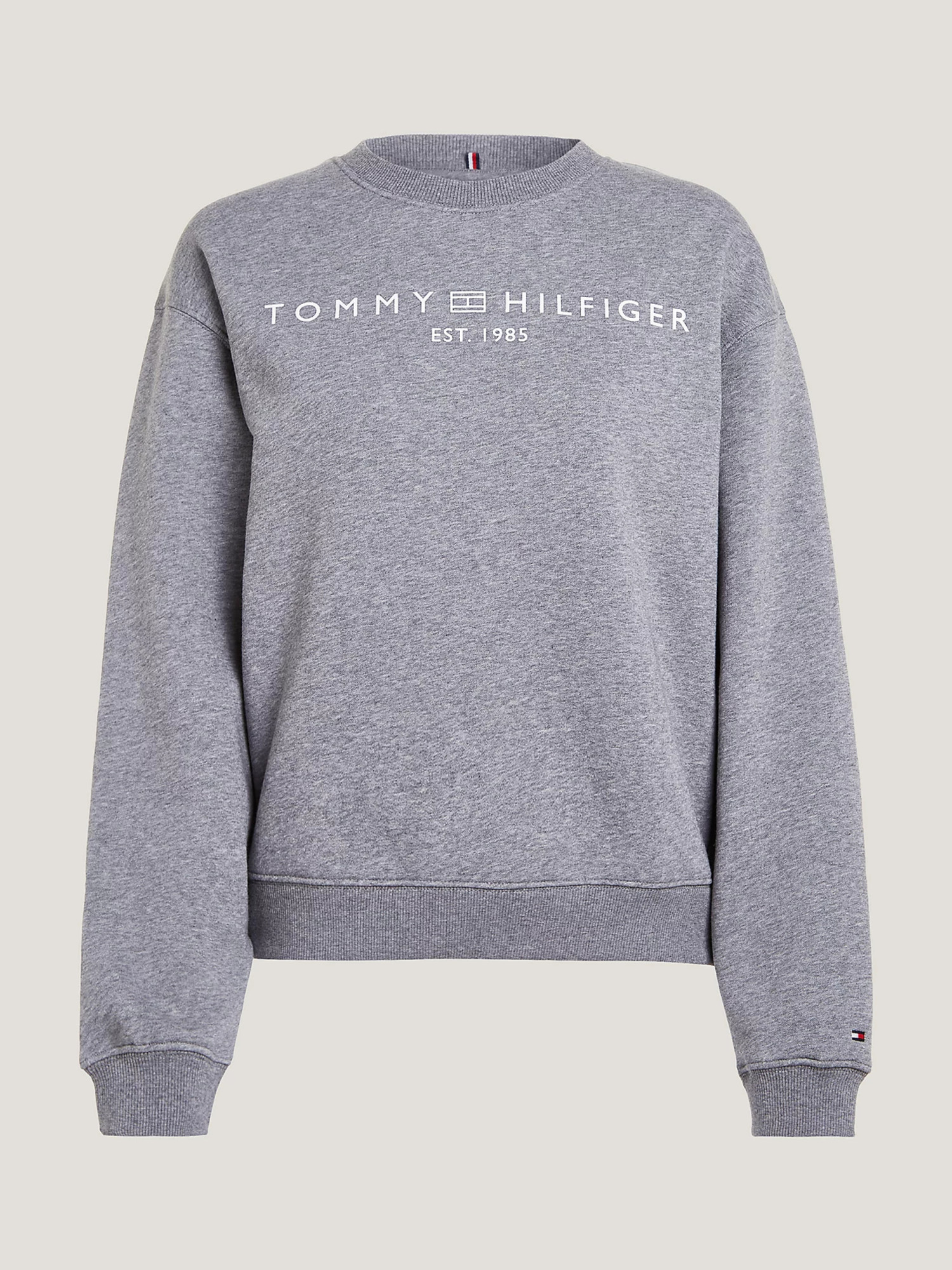 detail Tommy Hilfiger dámská šedá mikina